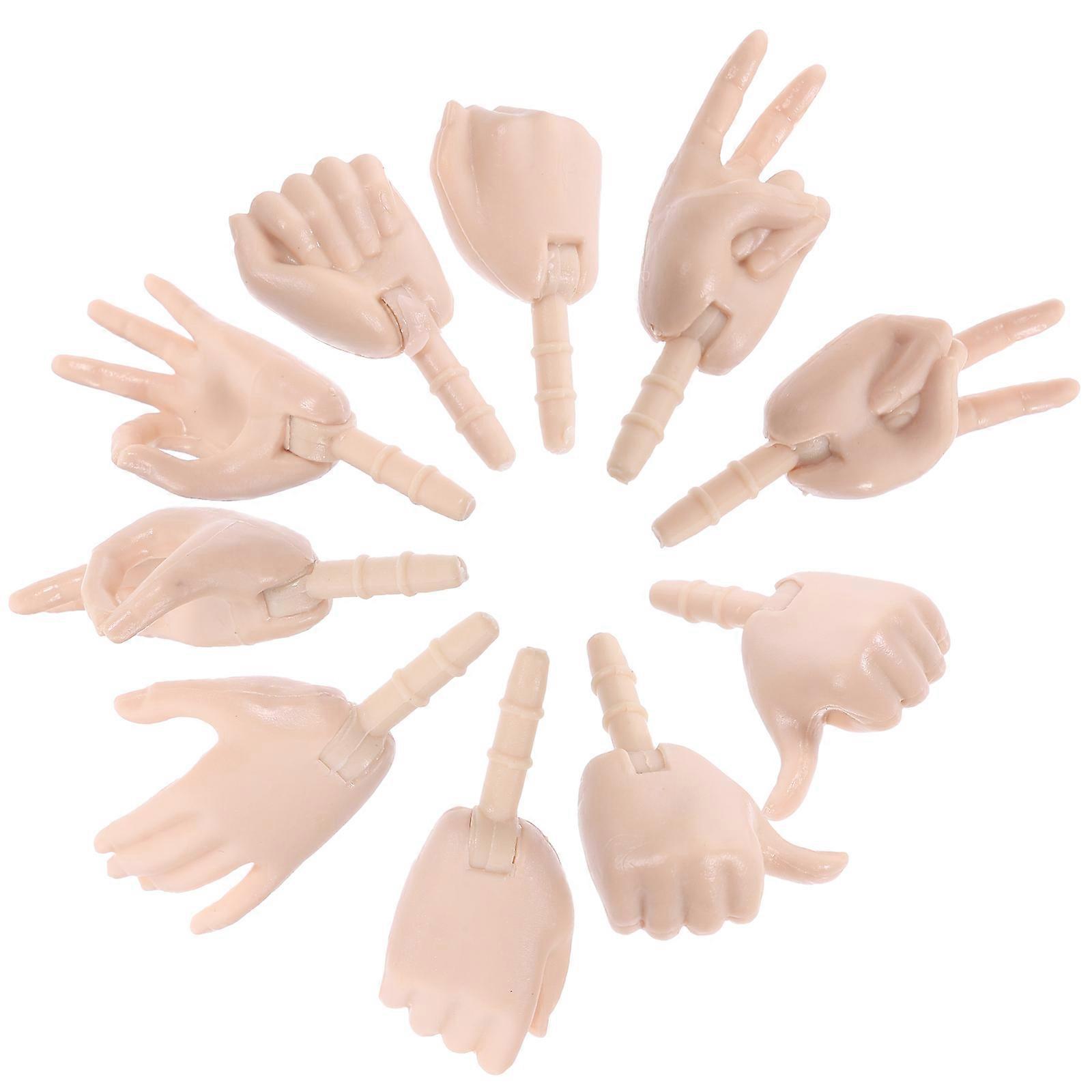 DIY Doll Hand Parts Plastic Mini Joints for Craft Projects 40Pcs Set