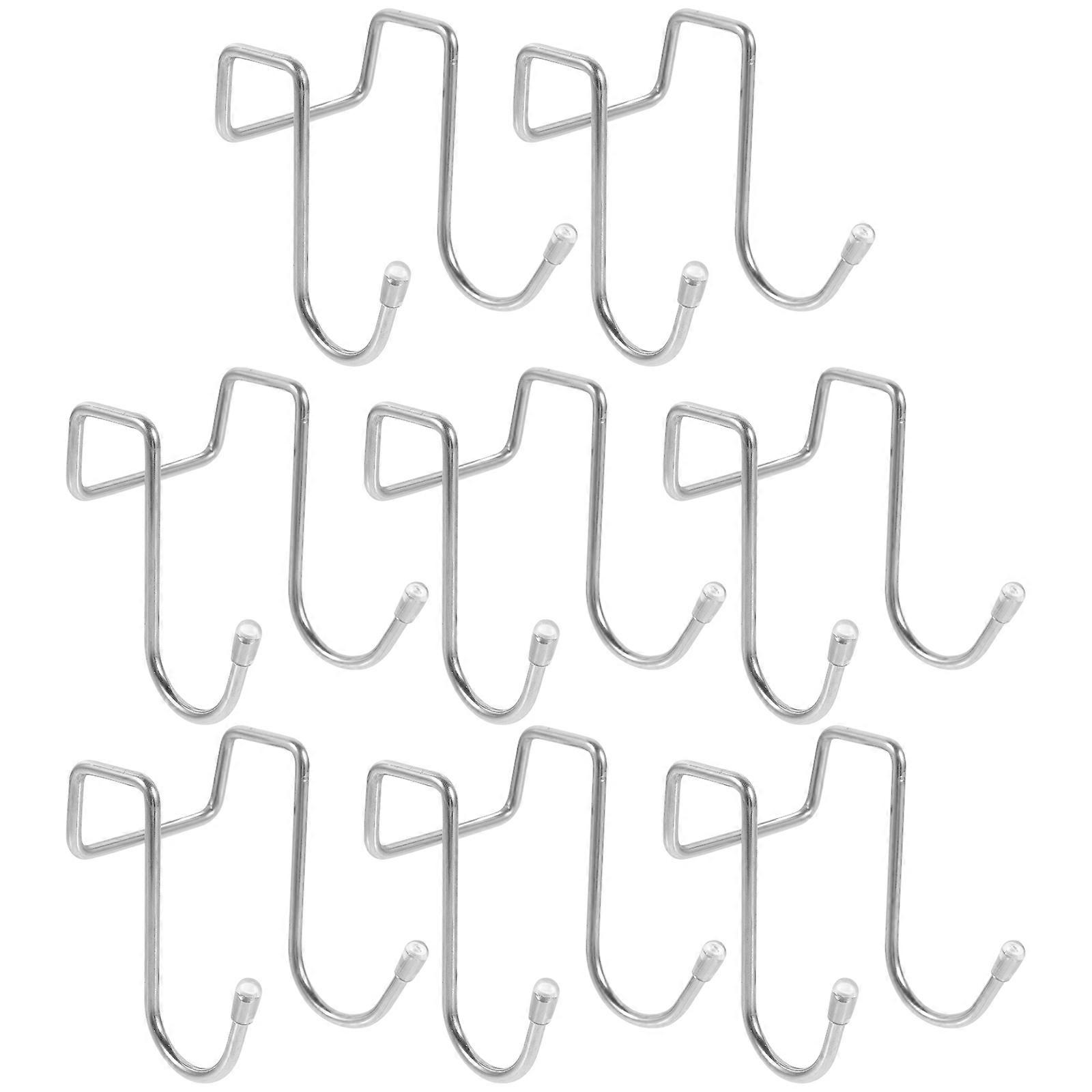 16 Pcs S Shape Double Door Hanger Hanging Solution In Silver Perfect For Home Users Organizing Closet And Shelves