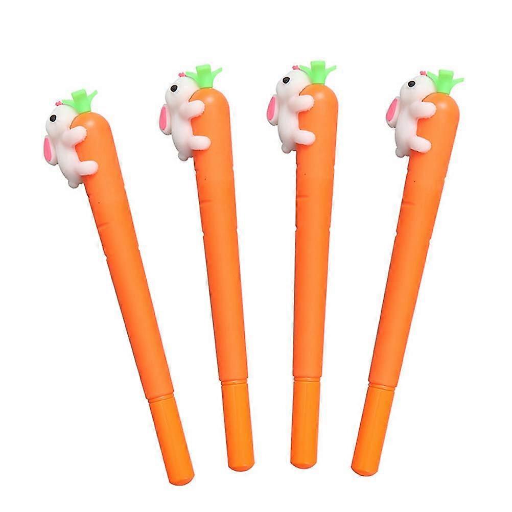 Writing Cartoon Gel Pen Rabbit Shape Cute Pens for School Use Students Small Pen 25Pcs