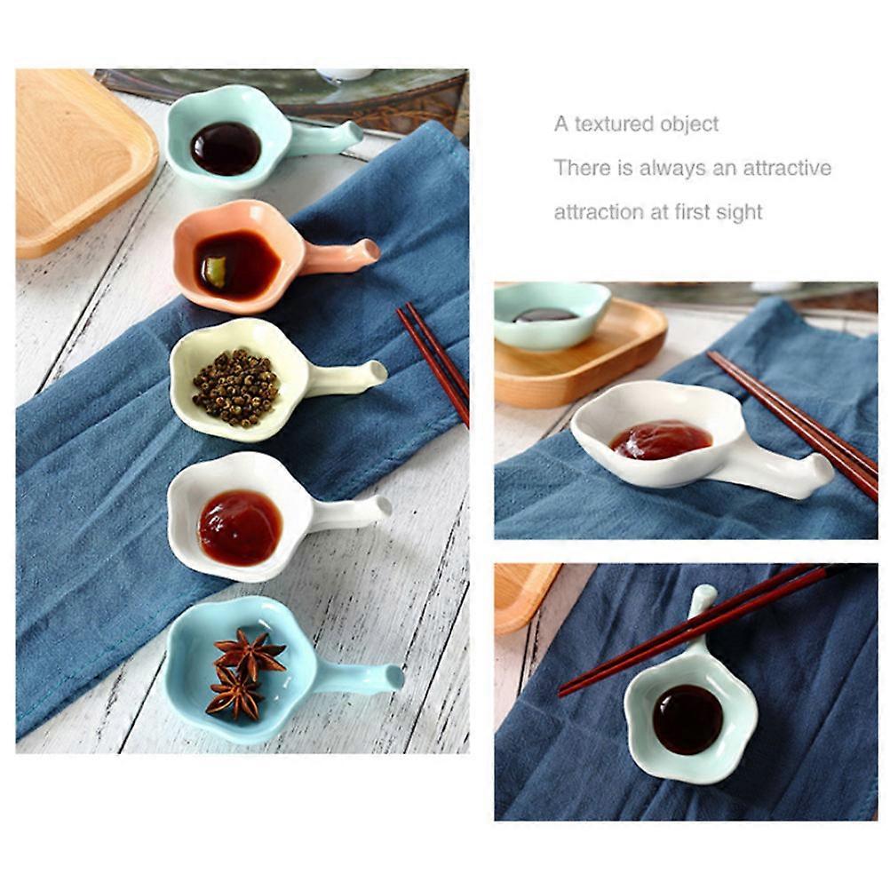 Ceramic Chopstick Saucer Japanese Style Home Use Dipping Dish 1Set