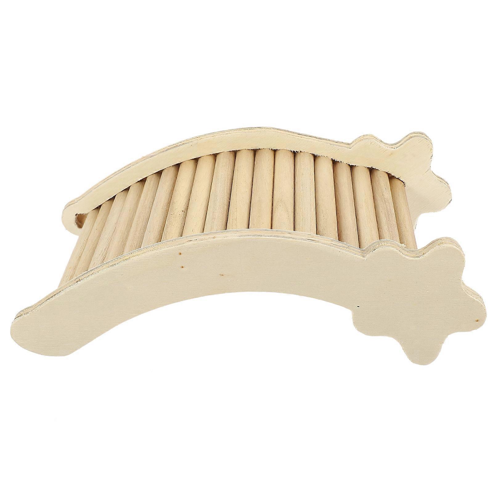 Hamster Bridge Ladder Toy For Guinea Pig And Chinchilla 20X11CM With Excellent Workmanship And Physical Activity 4Pcs