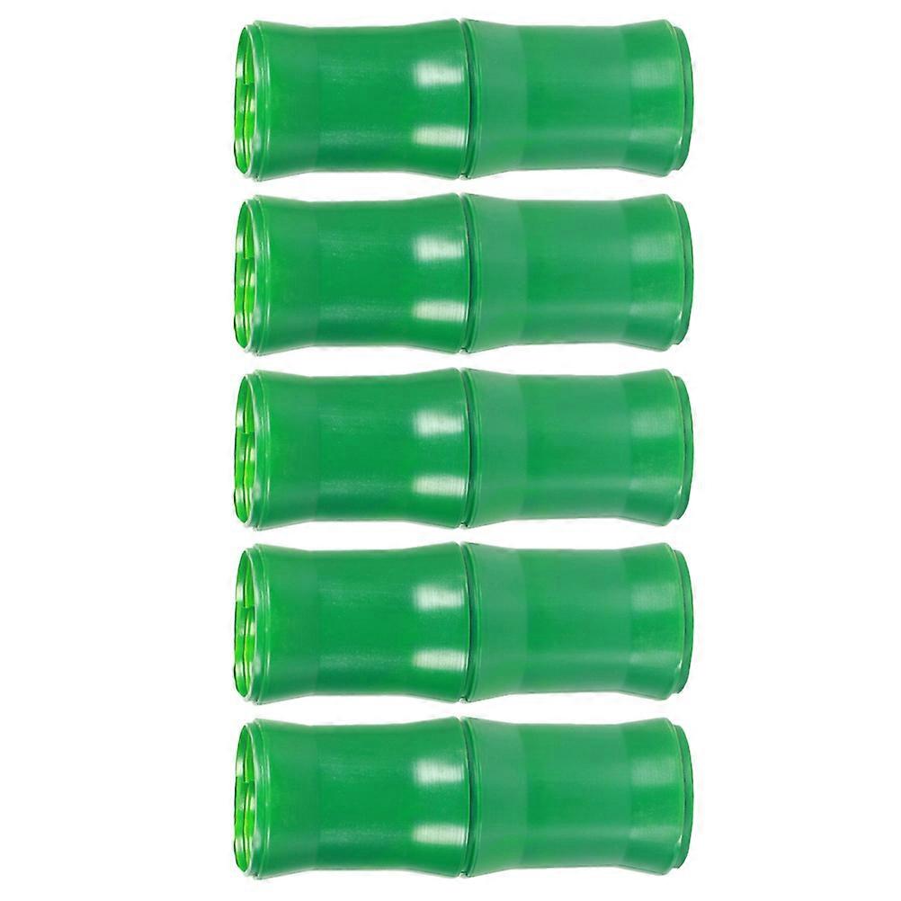 Artificial Bamboo Tube Sewer Decor for Home with 10Pcs Ornaments