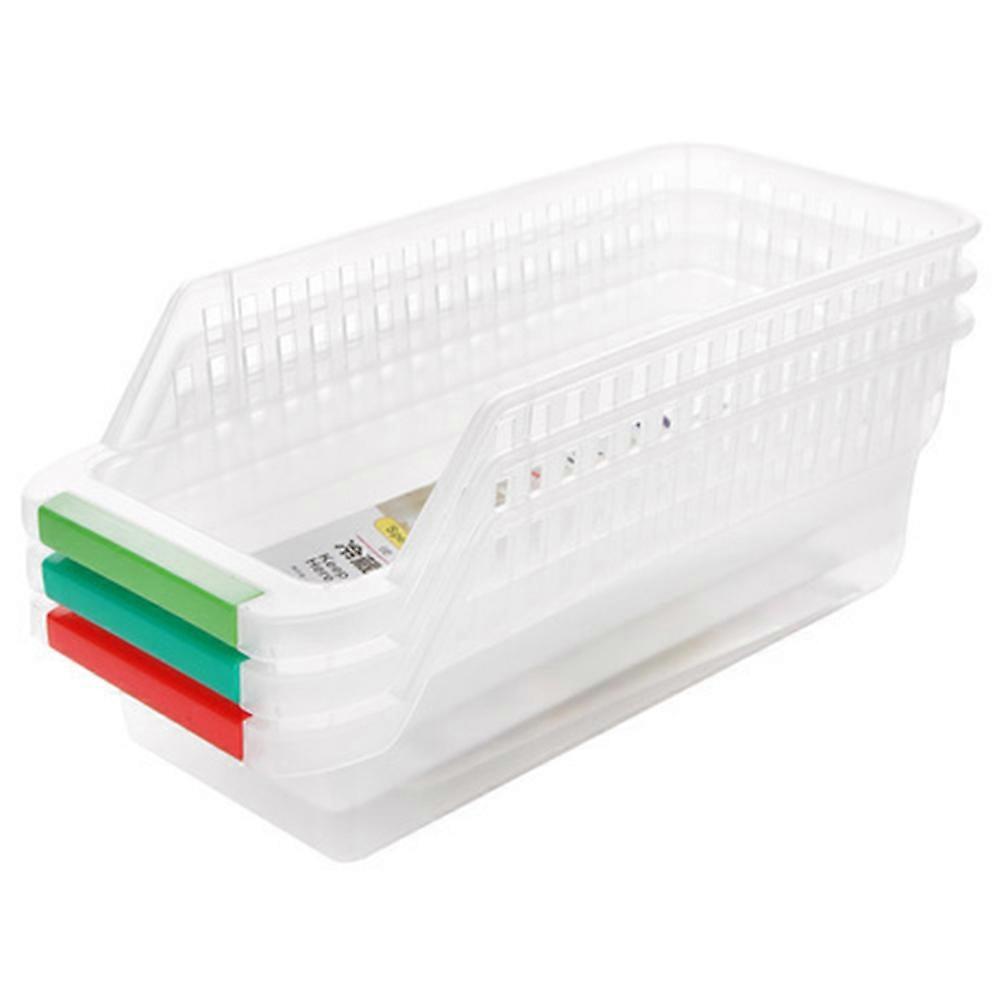 Tabletop Plastic Storage Box Refrigerator Organizer for Articles Storage