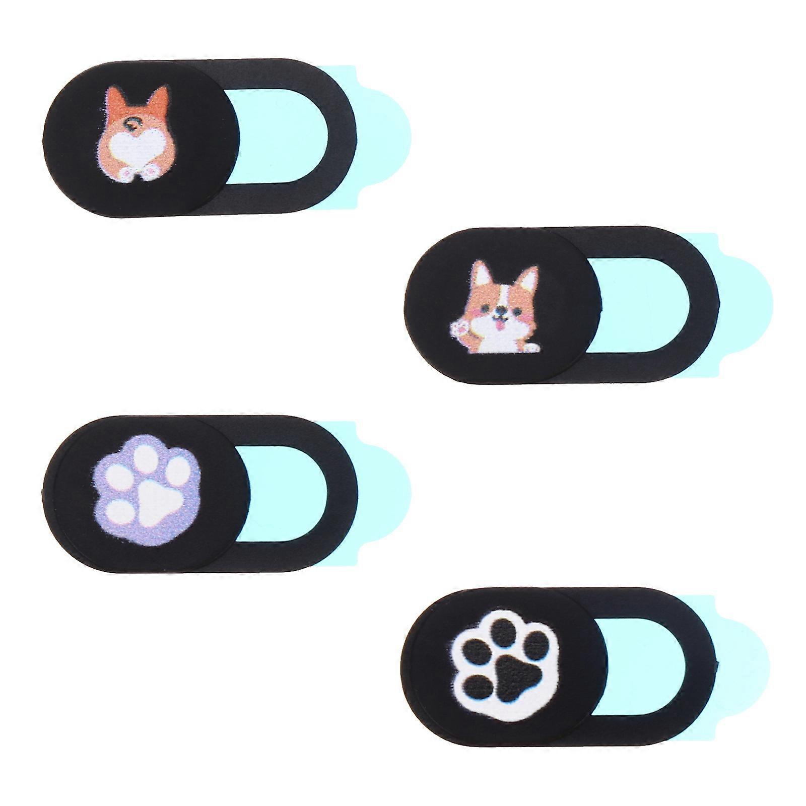 Computer Camera Caps Protective Covers for Privacy 8Pcs Black