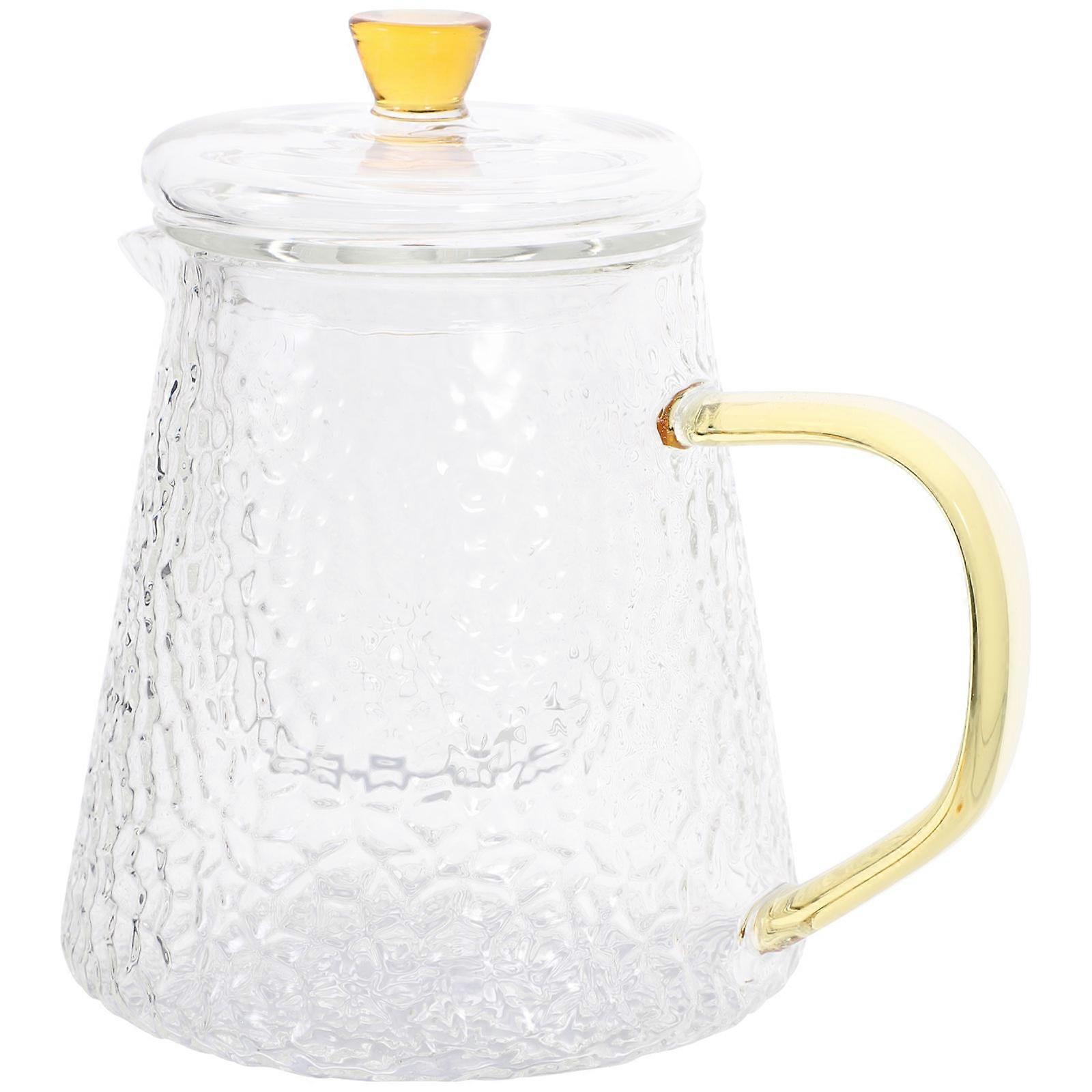 Transparent Glass Tea Kettle 3Pcs Handheld Teapot Designed For Tea Time In Office And Home 11.00X11.00X8.00CM With Certified Quality