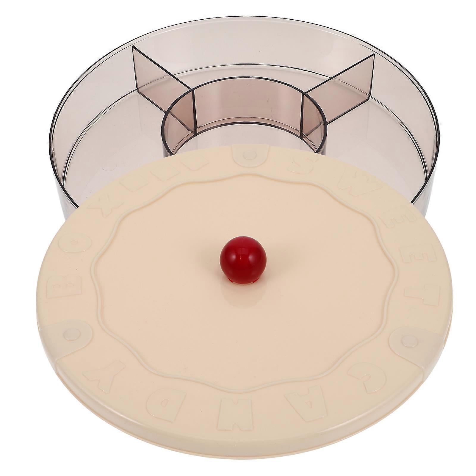 Snack Tray Round Divided Serving Tray for Kitchen 4Pcs