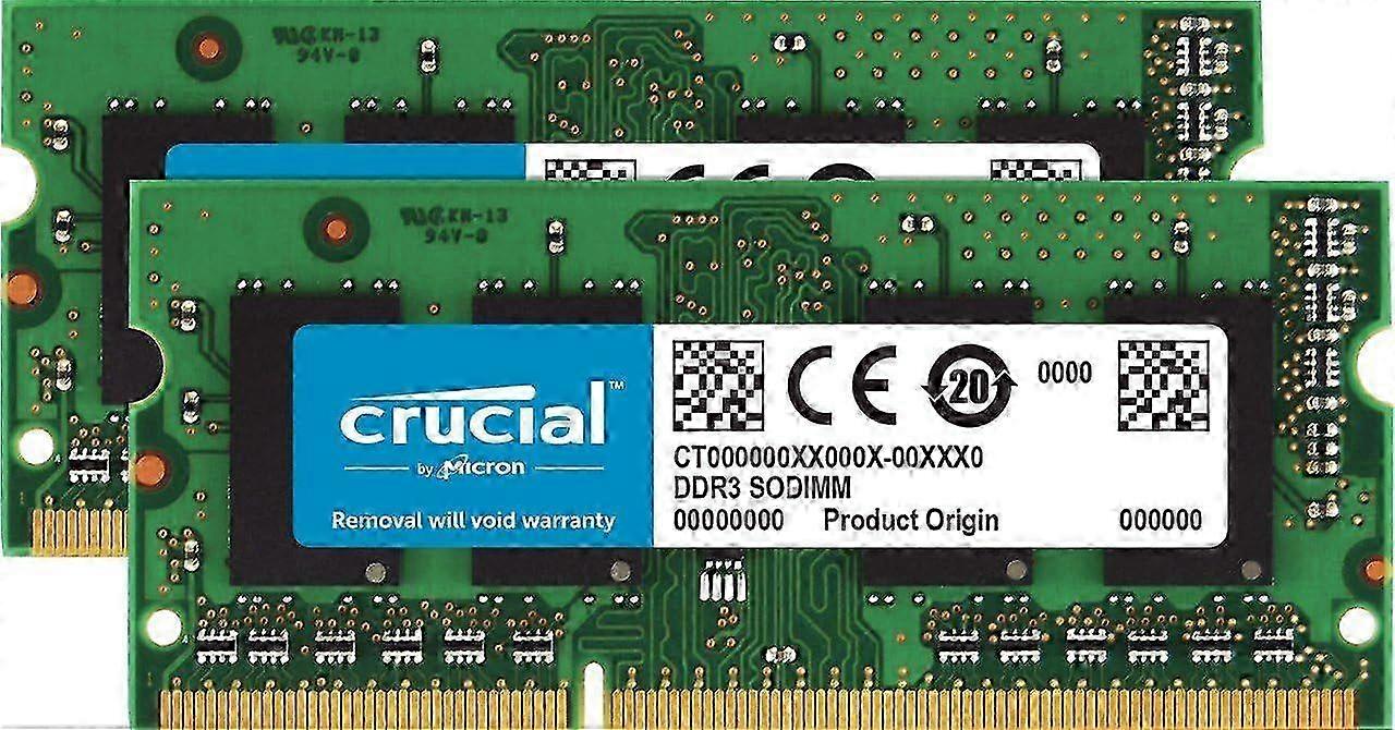 2025 2025 Newest Crucial RAM 16GB Kit (2x8GB) DDR3 1600 MHz CL11 Laptop Memory