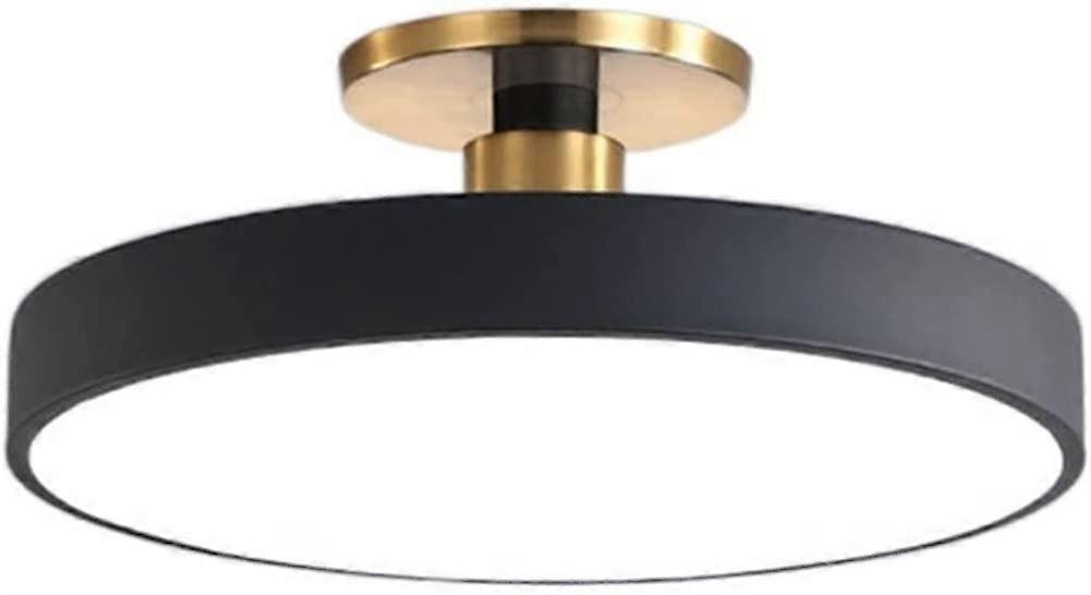Modern Nordic Ceiling Light Fixture ThreeColor Dimmable Flush Mount Lamp Black 50cm for Living Room Bedroom
