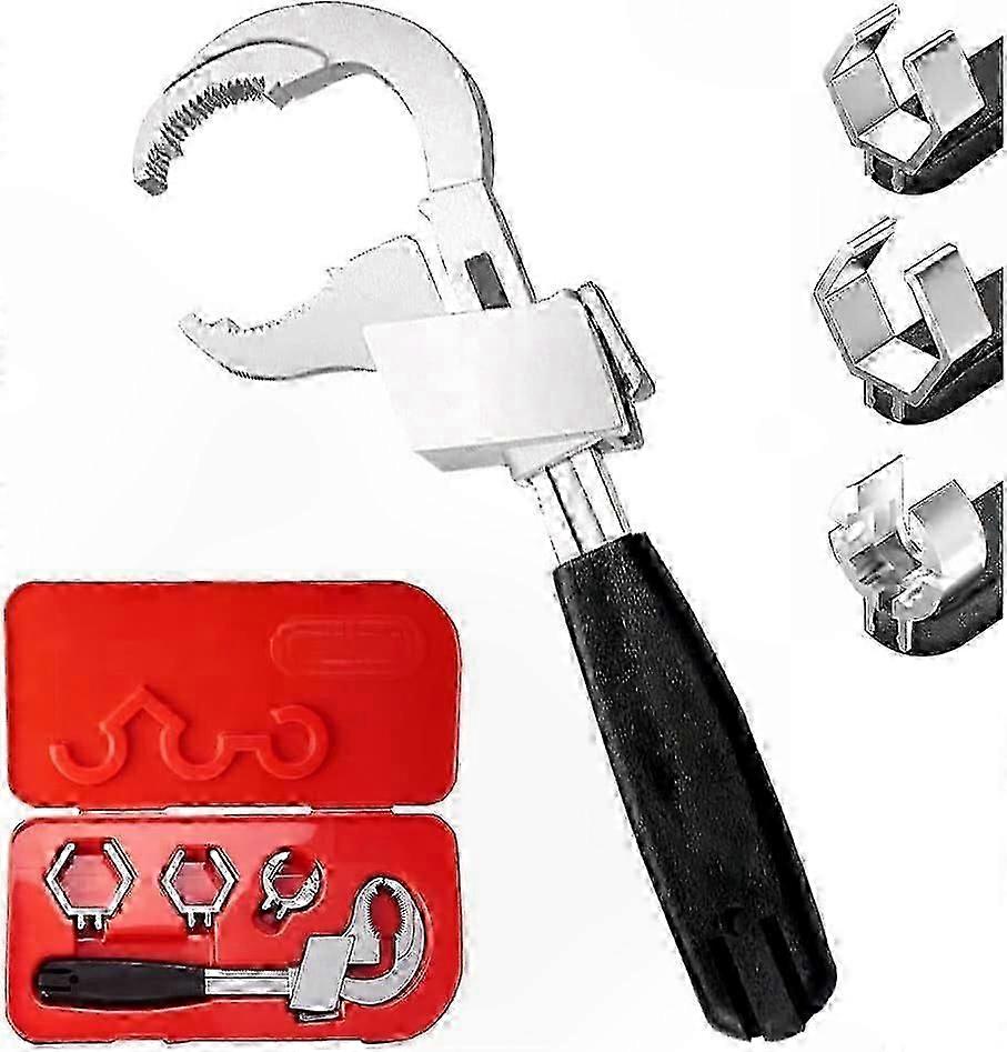 Universal Adjustable Wrench for Plumbing Repairs - Multi-Function Tool for Water Pipe Maintenance