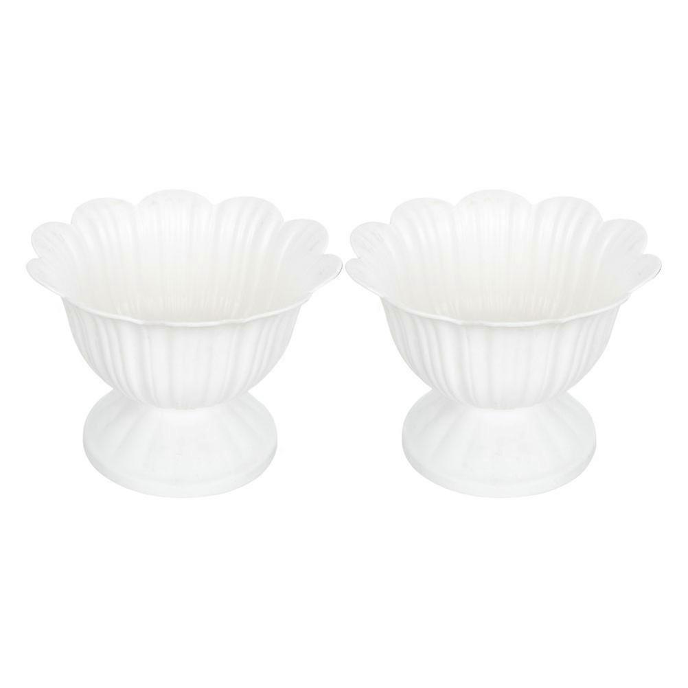 Indoor Urn Planters Plastic for Hydroponic Succulent Plants 4Pcs