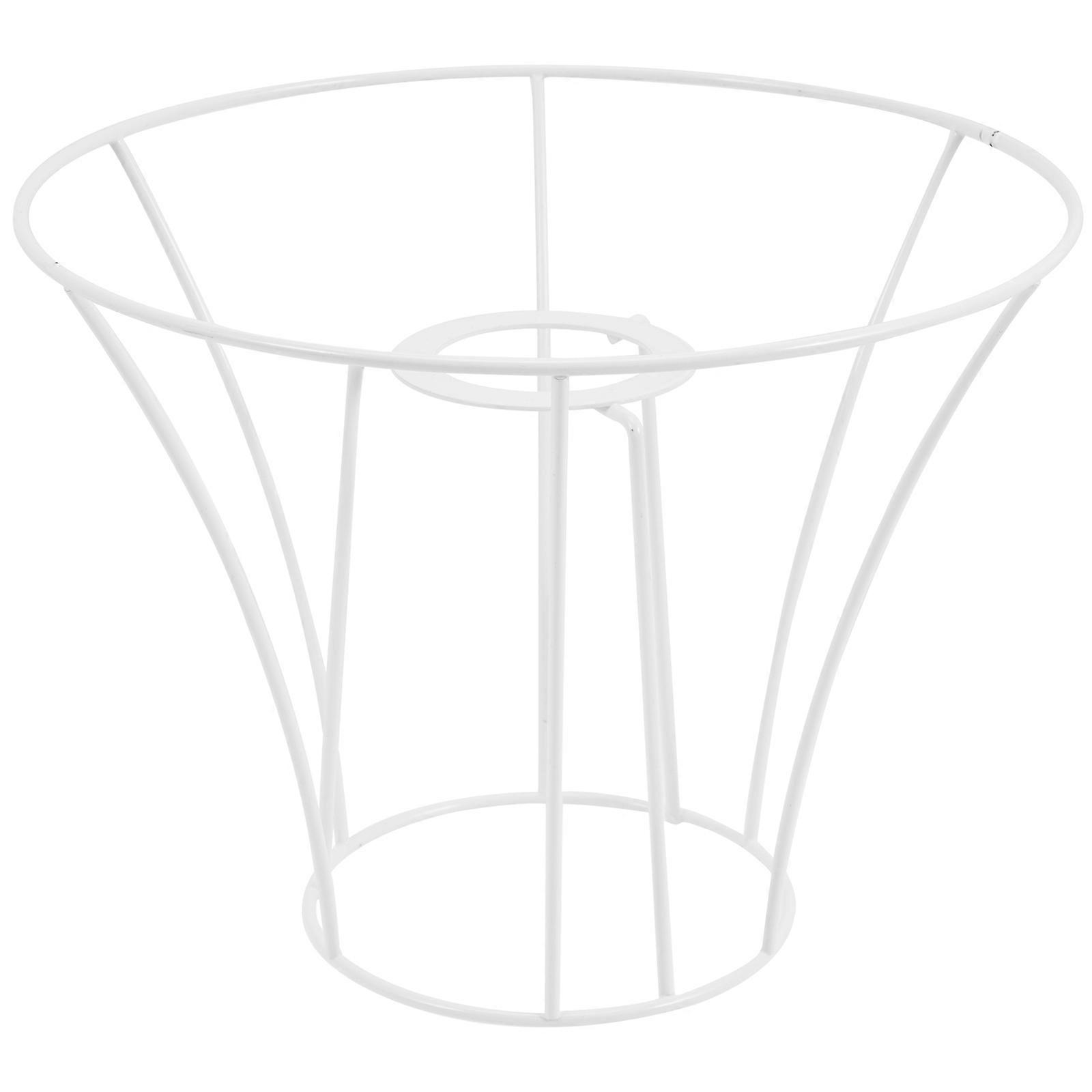 Lampshade Wire Frame Metal Rack Tapered Shape Safe Durable 1Set For Home Decoration