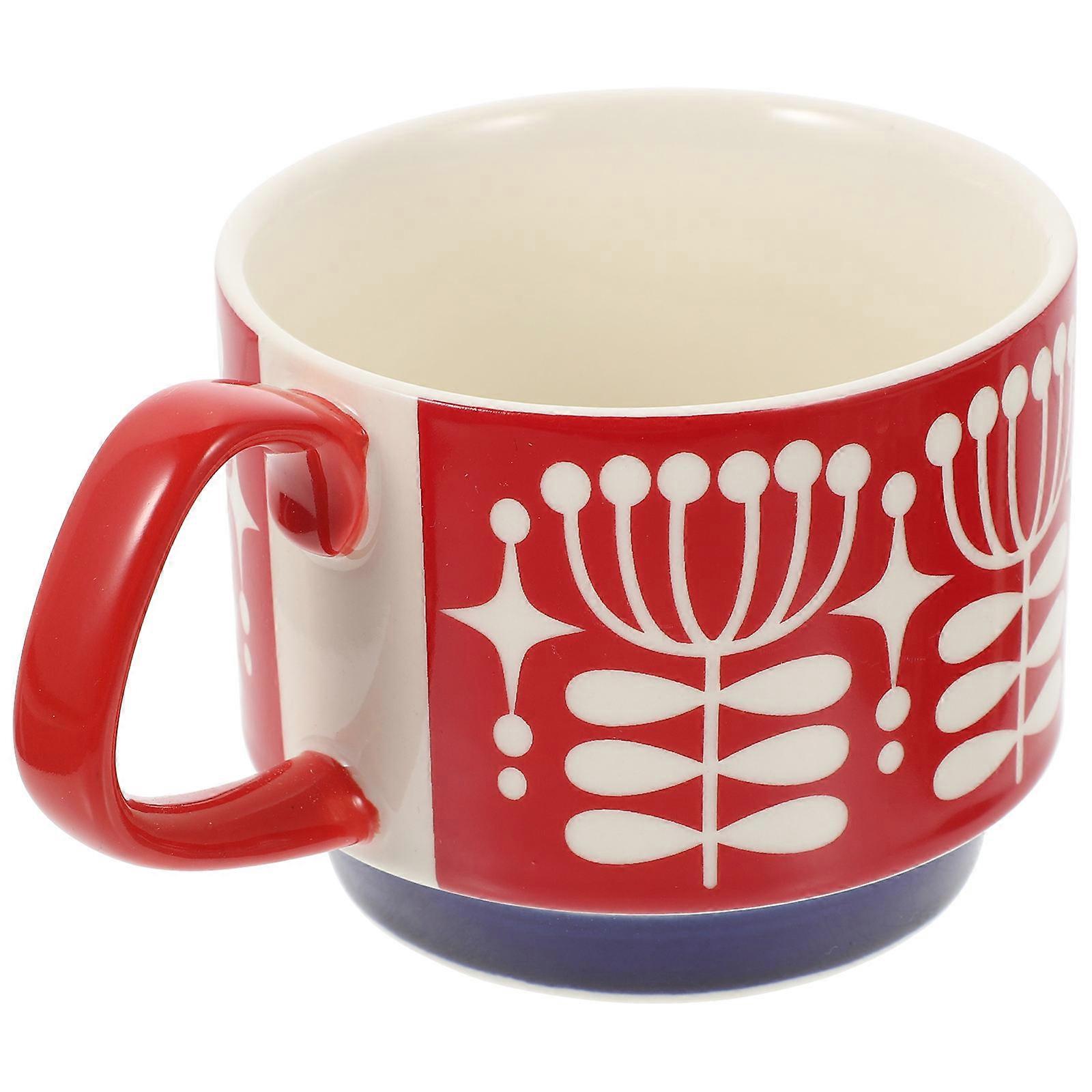 Reusable Ceramic Latte Cups Ideal For Relaxing With Coffee At Home Or Commercial Use 3Pcs