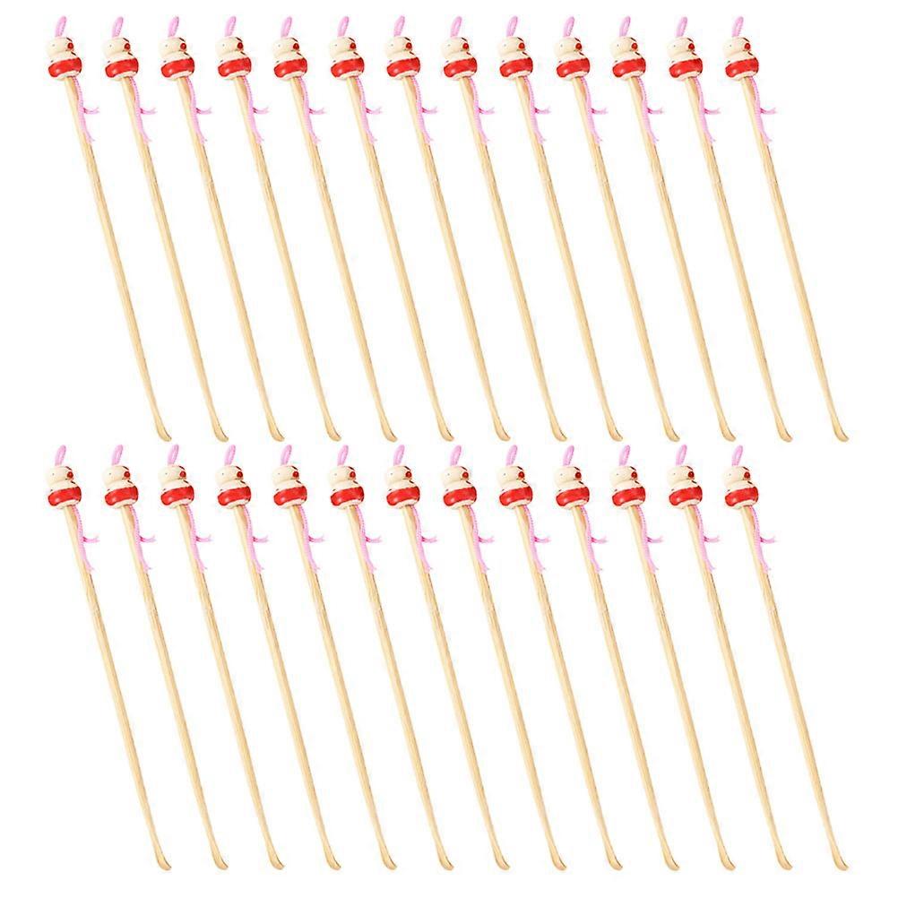 100Pcs Decorative Earwax Removal Tools For Everyday Use In 12.5x1cm Size Made Of Bamboo