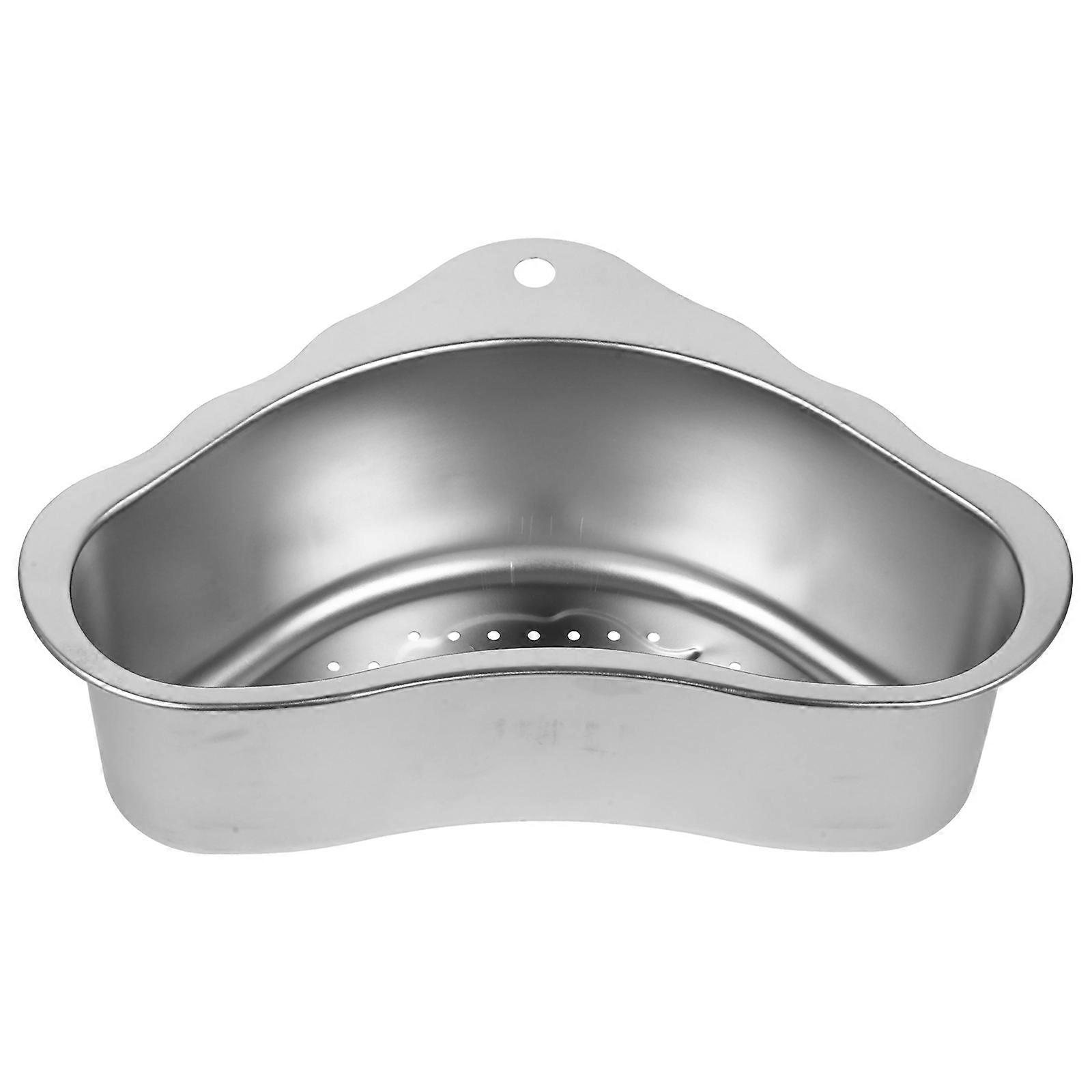 Stainless Steel Kitchen Sink Strainer Convenient Storage Basket for Storage 3Pcs