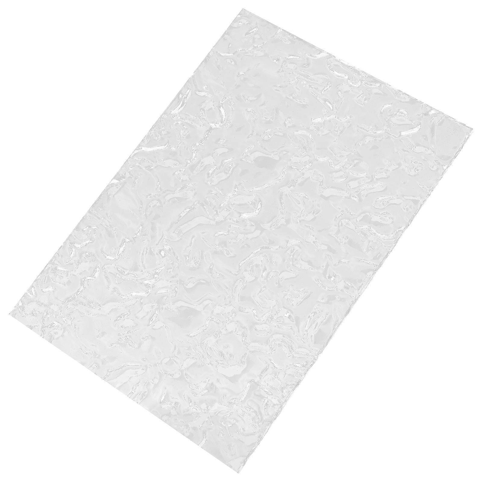 Transparent Water Ripple Acrylic Panel for Decoration 5Pcs Clear Display