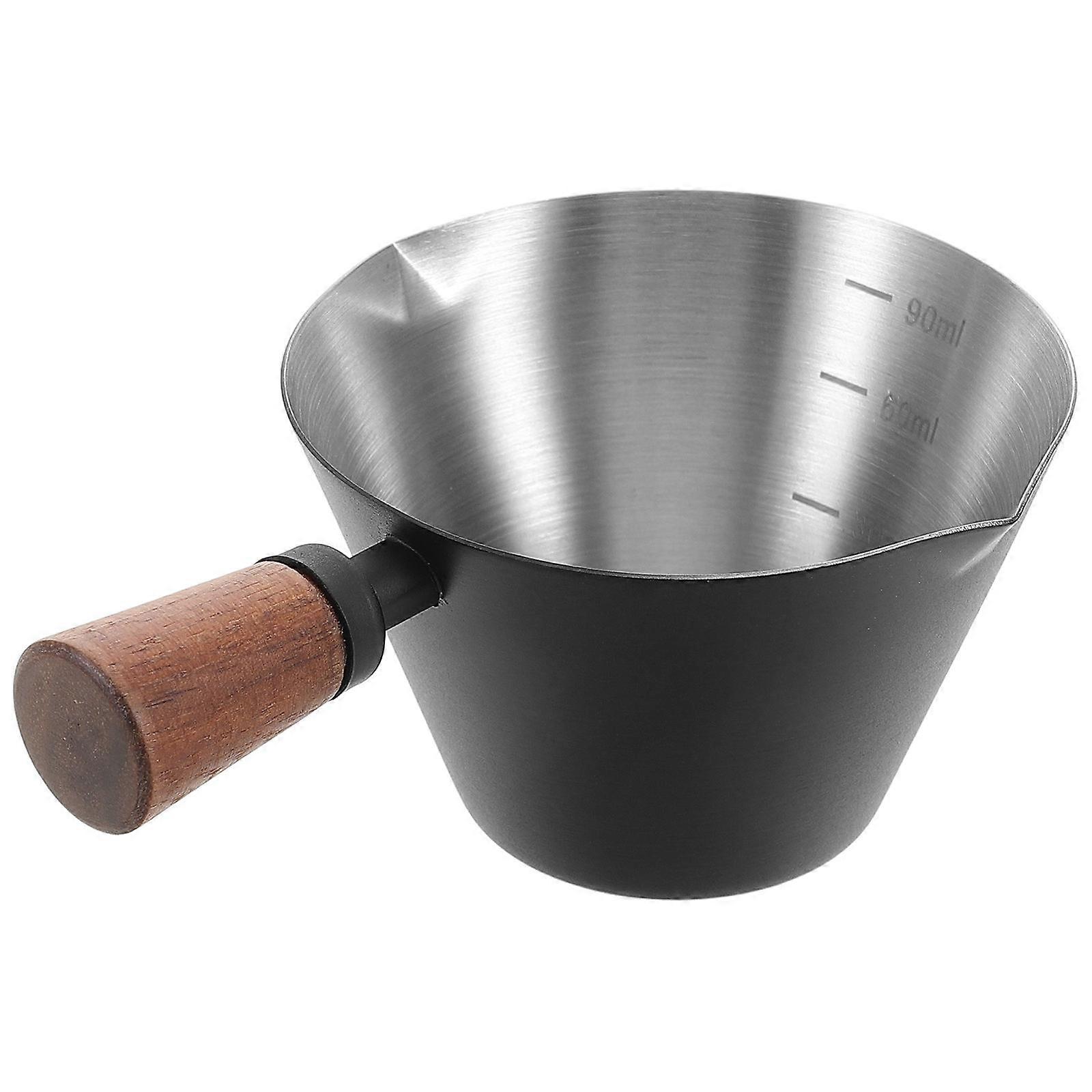 Espresso Extraction Cup Stainless Steel Pitcher for Milk Frothing 3Pcs