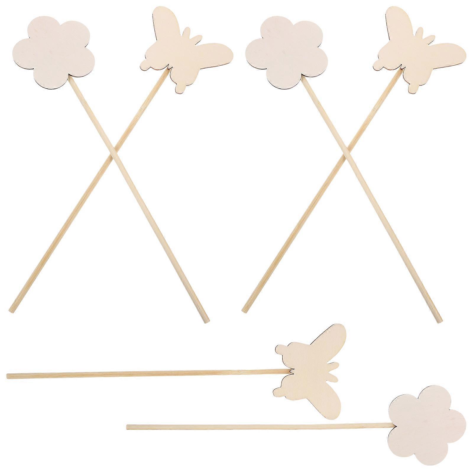 Wooden Fairy Wand DIY Fairy Wands for Party 24Pcs Blank Craft Sticks