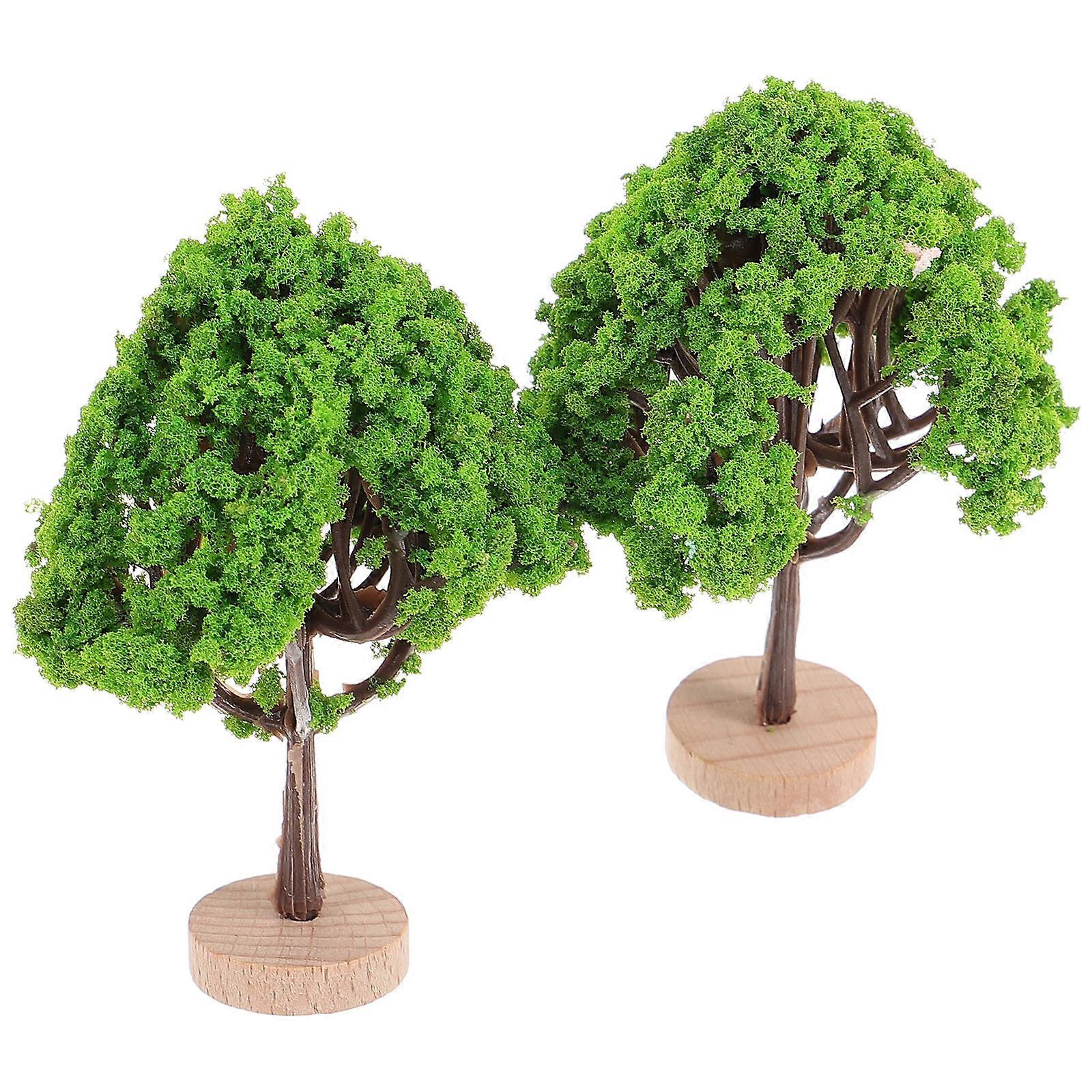 Mini Model Trees Toy Tree Decoration 6Pcs for Decor