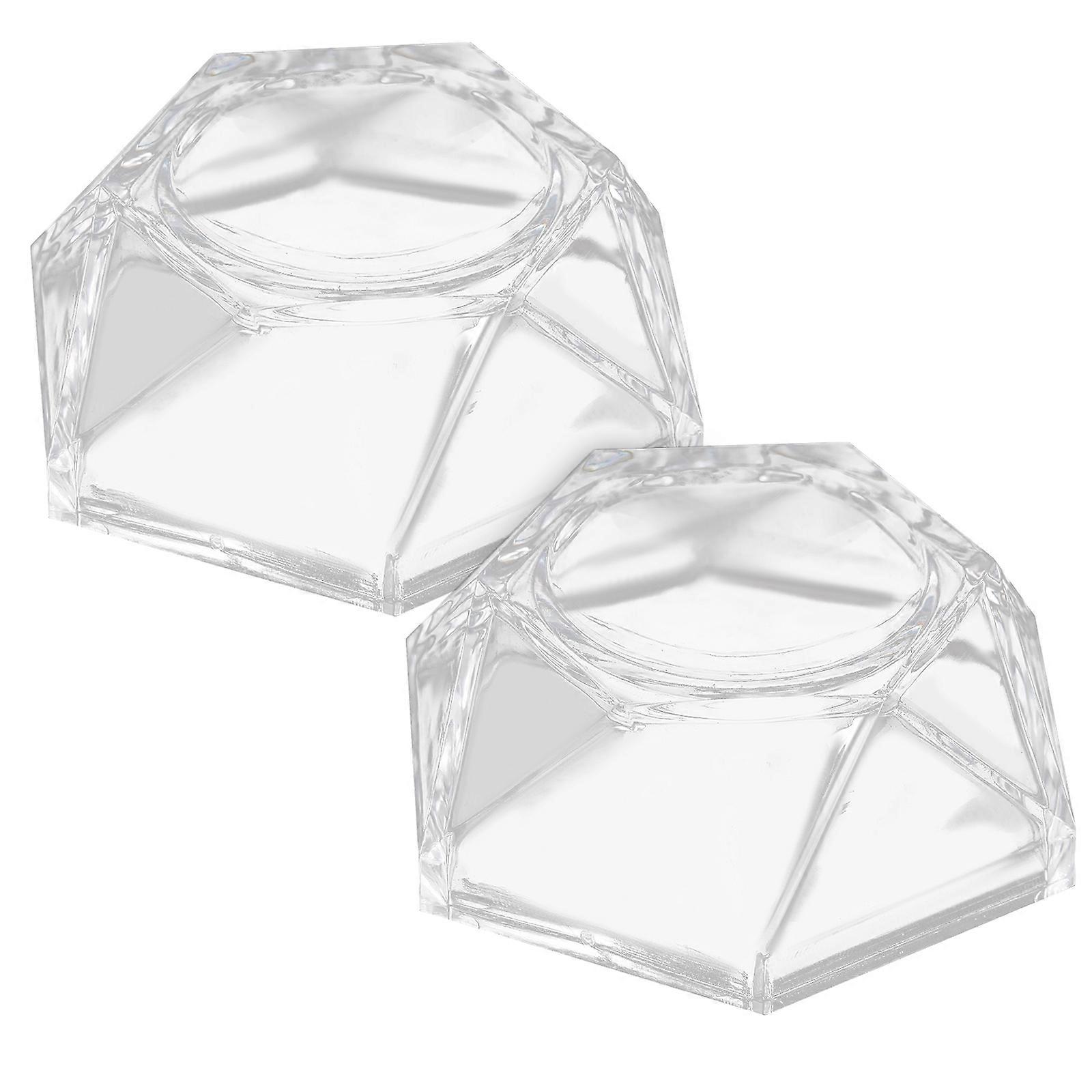 Crystal Ball Display Base Acrylic Holder for Display 10Pcs Transparent