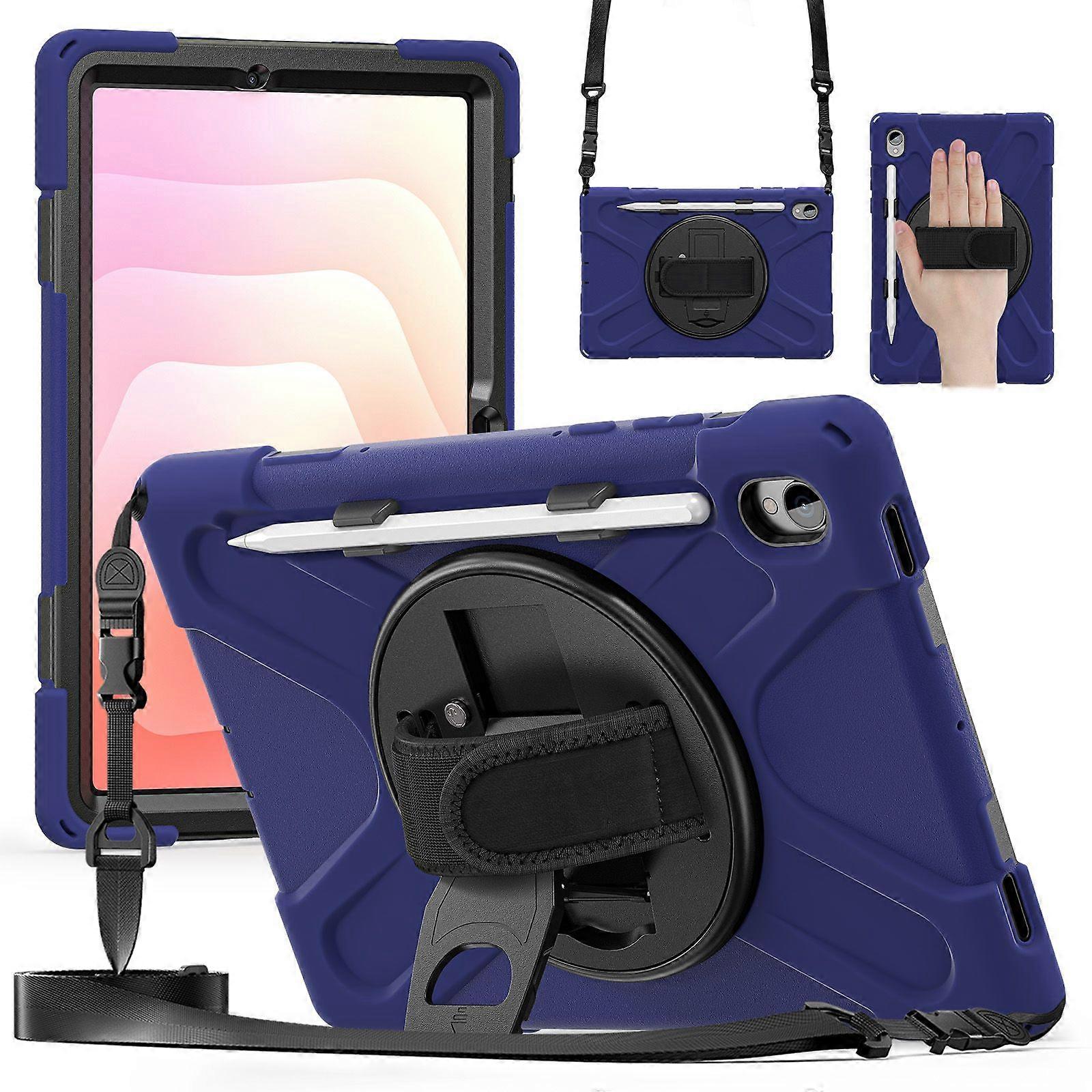 Etui z podstawką z TPU i silikonu do tabletu Samsung Galaxy Tab S11 z paskiem na ramię