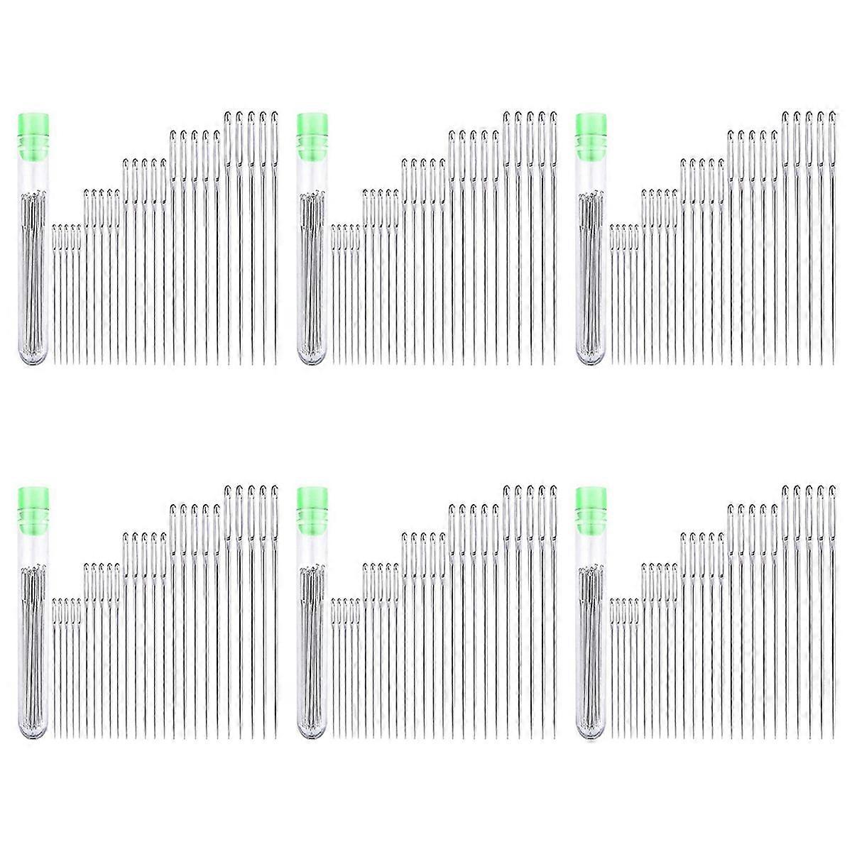 25 Large Eye Stitching Needles - 5 Sizes for Stitching, and Crafting