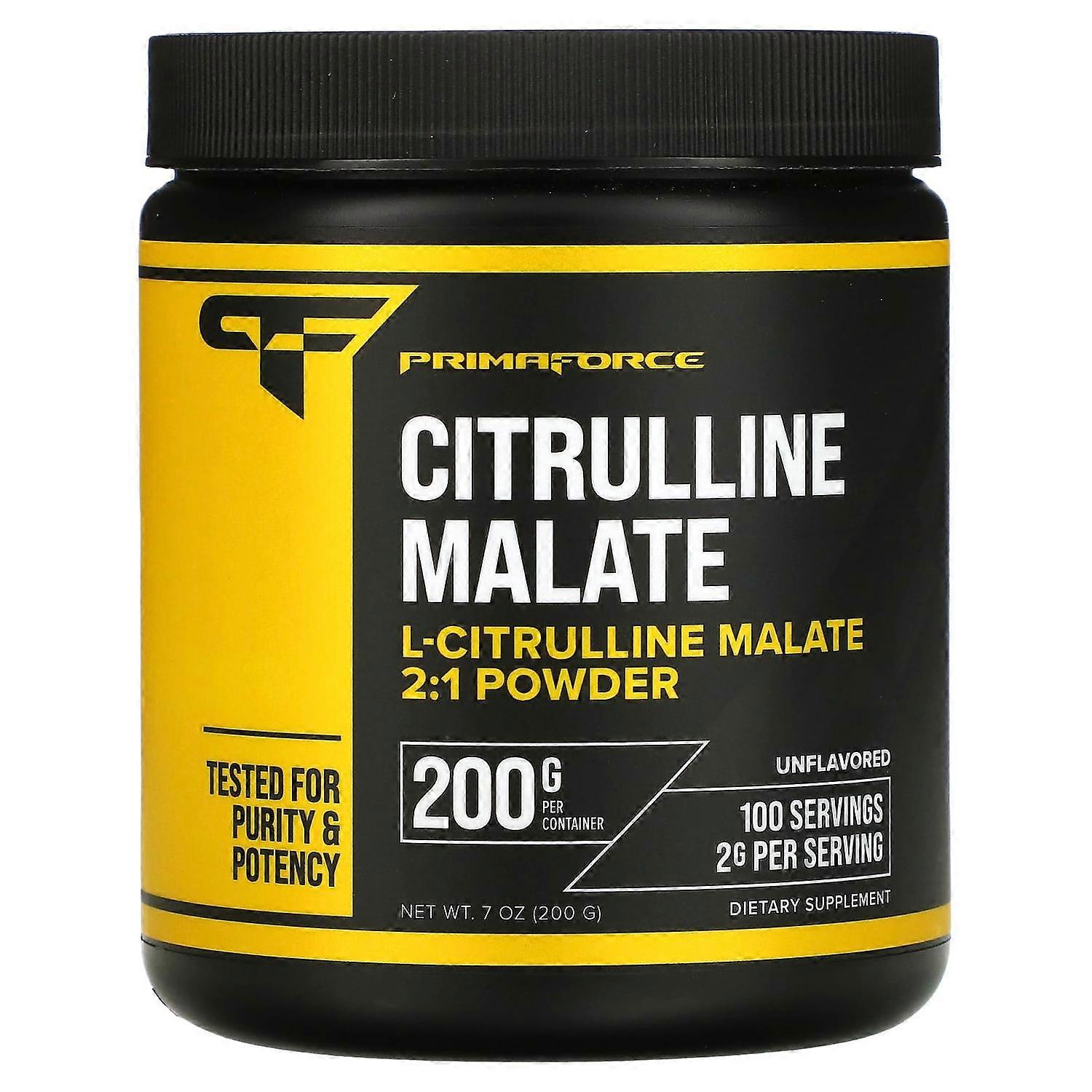 Primaforce, Citrulline Malate, Unflavored, 7 oz (200 g)