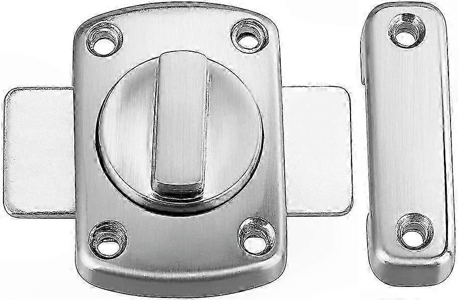 Six-Bolt Rotary Door Latch Lock, Silver White Window/Door Security Lock