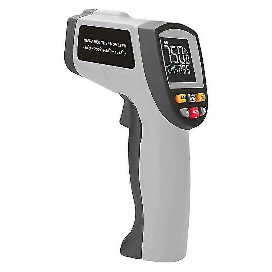 For Gt750 Portable Digital Laser Point Infrared Thermometer Temperature Range 50750 Celsius Degree W