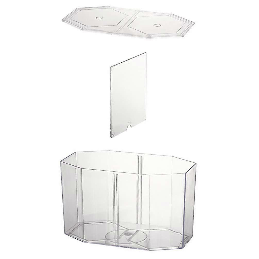 Mini Clear Acrylic Fish Tank 1Pc For Betta Small Desktop Aquarium Micro Landscape Box