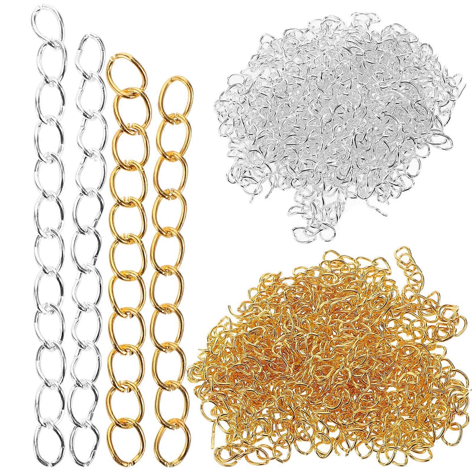 Chain Extender for Jewelry Making Adjustable Tail Extender Chain 400Pcs