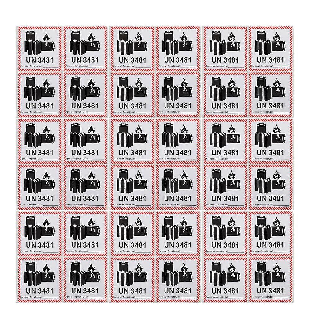 Battery Warning Stickers Battery Safety Labels for Labeling 800Pcs Black