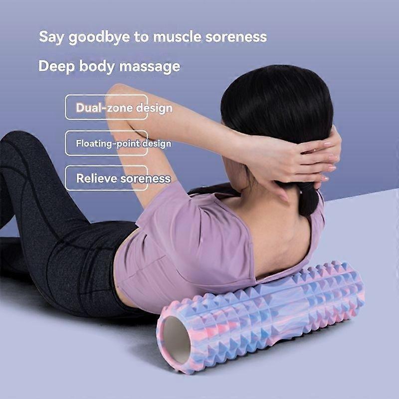 EVA & PVC Foam Roller for Muscle Relaxation and Fitness - 45cm Camouflage Solid Core in