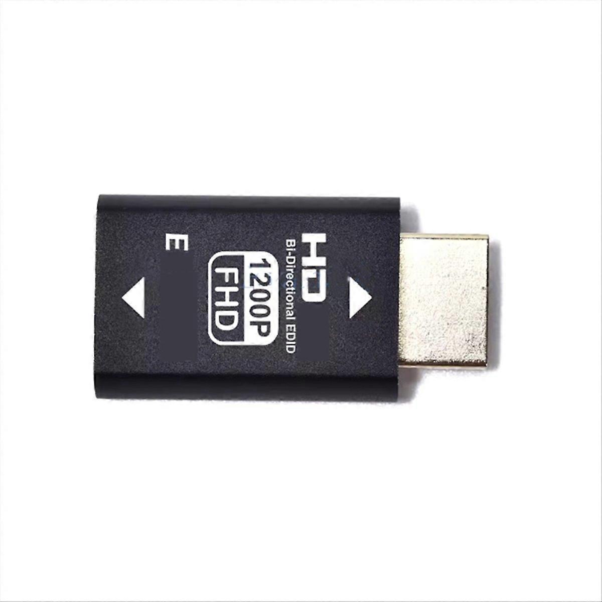 HDMI-Compatible Edid Emulator Passthrough Eliminated Adapter Work with Mac Thunderbolt to HD Video S