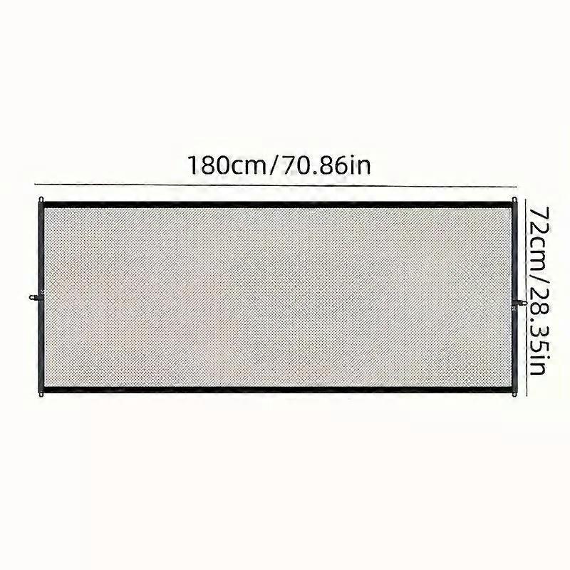 Pet Security Fence with Mirror Door Locking Hooks Insulated Foldable Mesh Dog Barrier for Kennel Playpen Breathable Pet Products