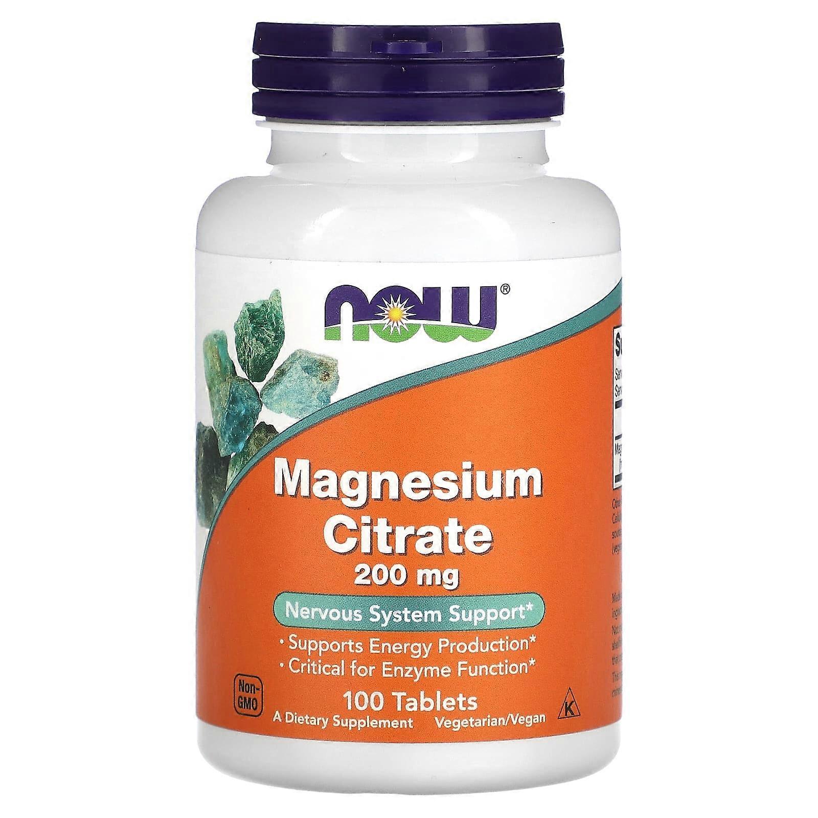 Magnesium Citrate, 200 mg, 100 Tablets