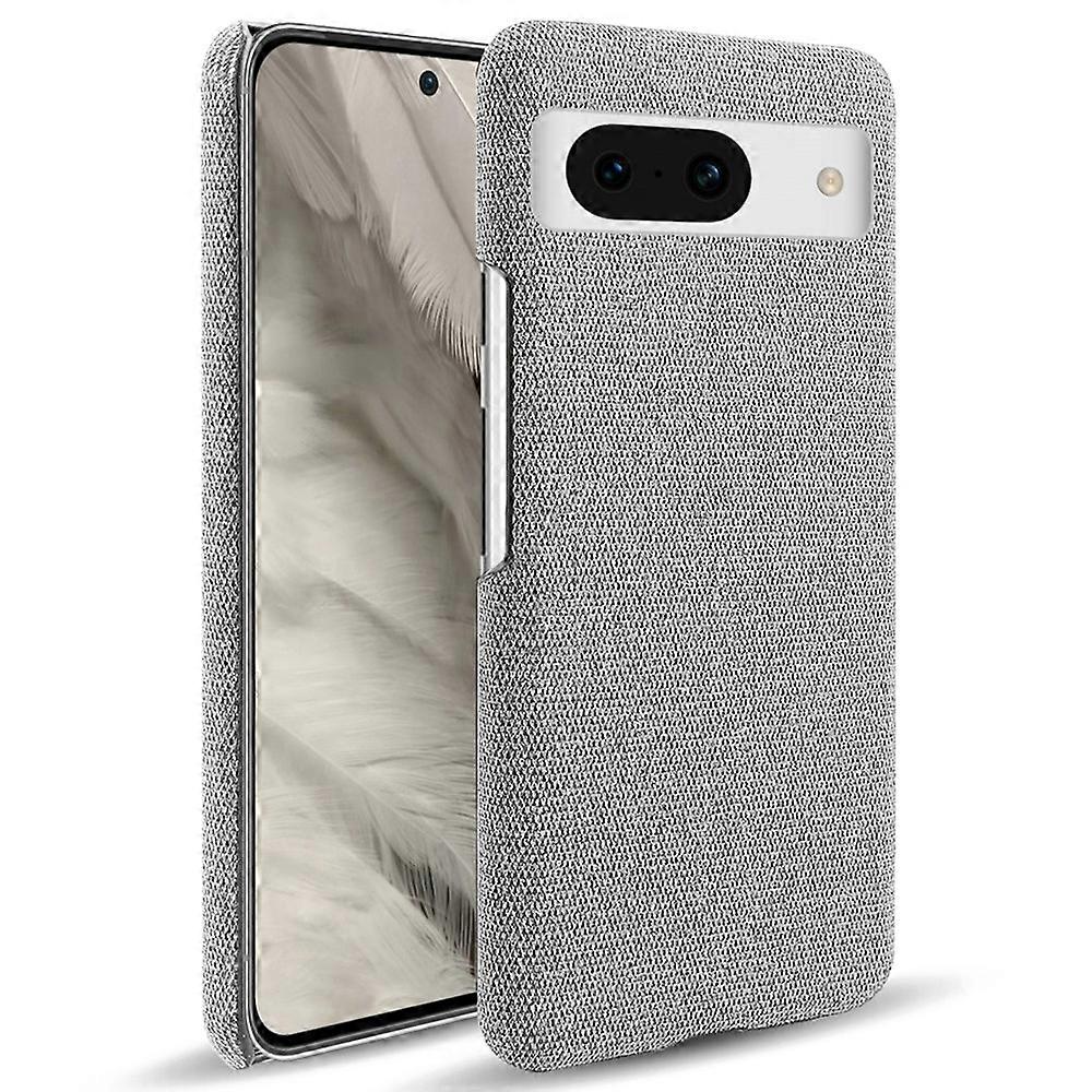 For Google Pixel 8a Case Fabric Cloth+PC Solid Color Design Back Phone Cover