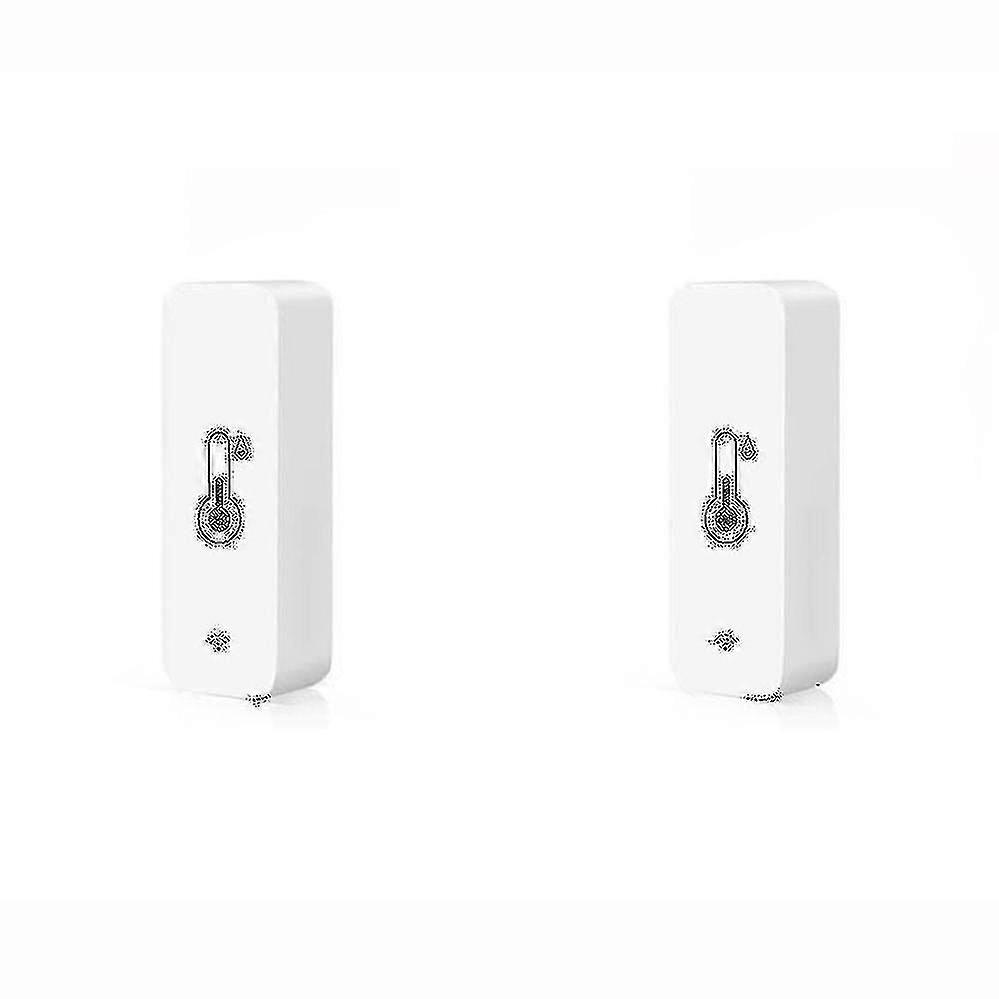 2025 2pcs Tuya Smart Temperature And Humidity Sensor Wifi App Remote Monitor For Var Smart Life App Cont