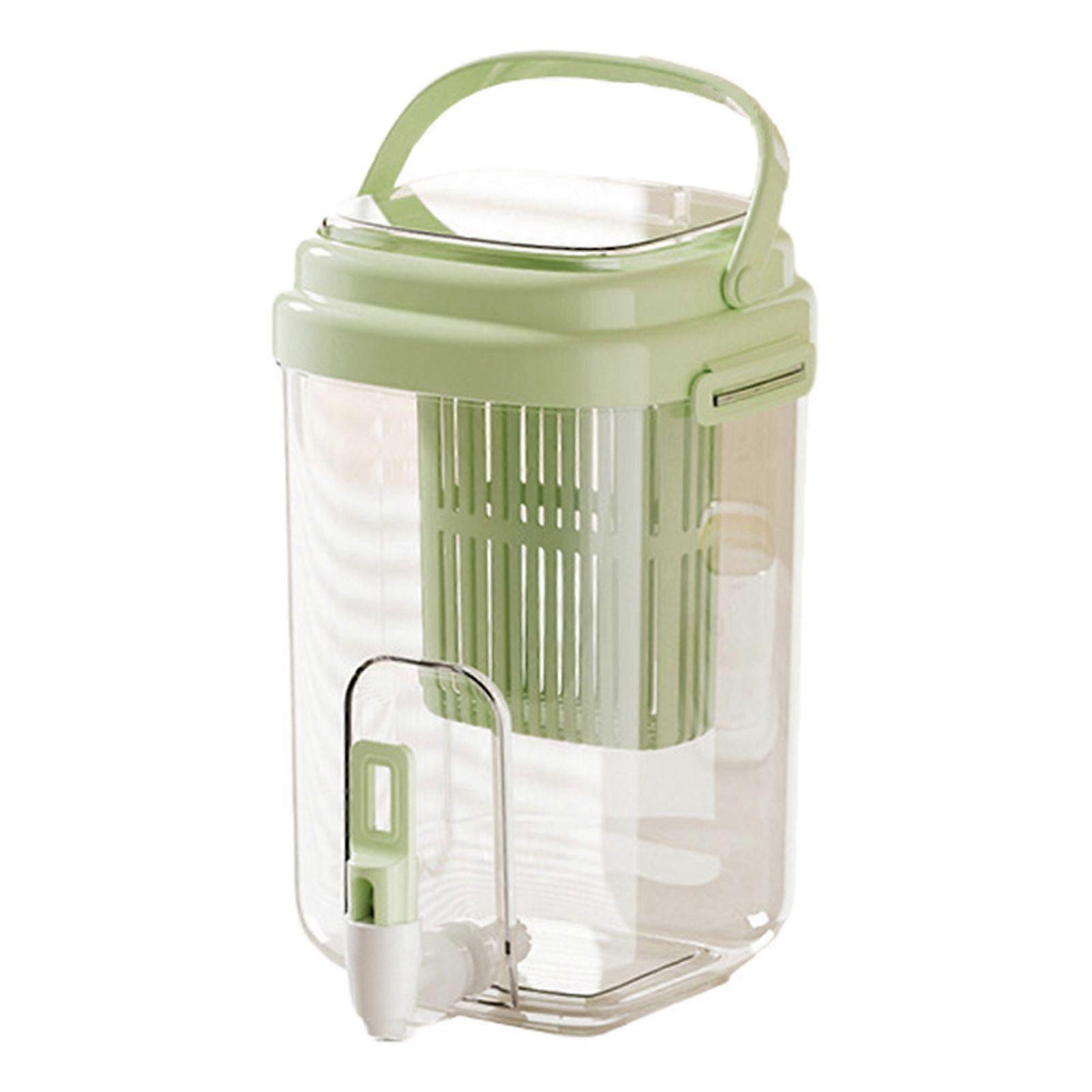 Water Dispenser with Faucet BPA-Free Summer Juice Jug for Fridge 5L Leakproof Iced Tea & Fruit Infuser Pitcher Large Capacity Beverage Container for P