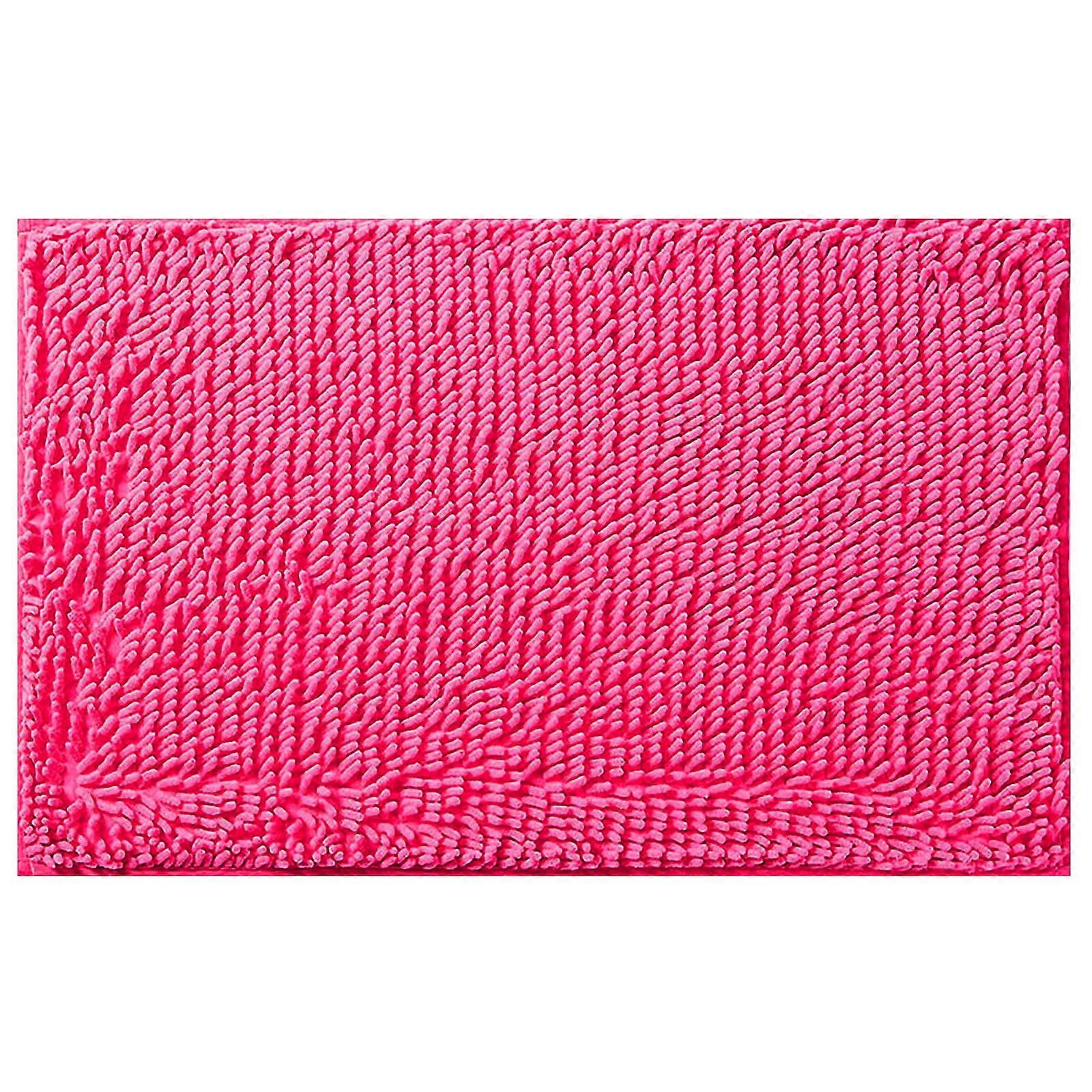 XIUH Clearance! Rose Red Bath Mat, Soft & Absorbent, Thickened Furry Carpet, Machine Washable – Compatible with Standard Bathrooms