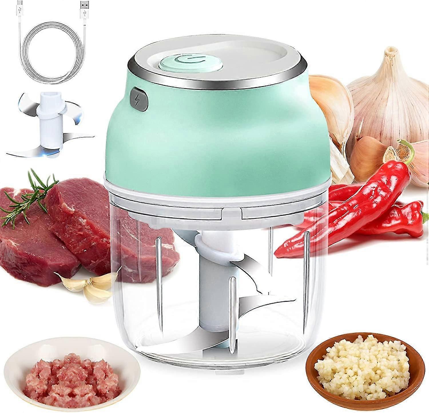 Wireless Garlic Chopper 230ml Electric Mini Food Processor$portable Vegetable Cutterwireless Electric