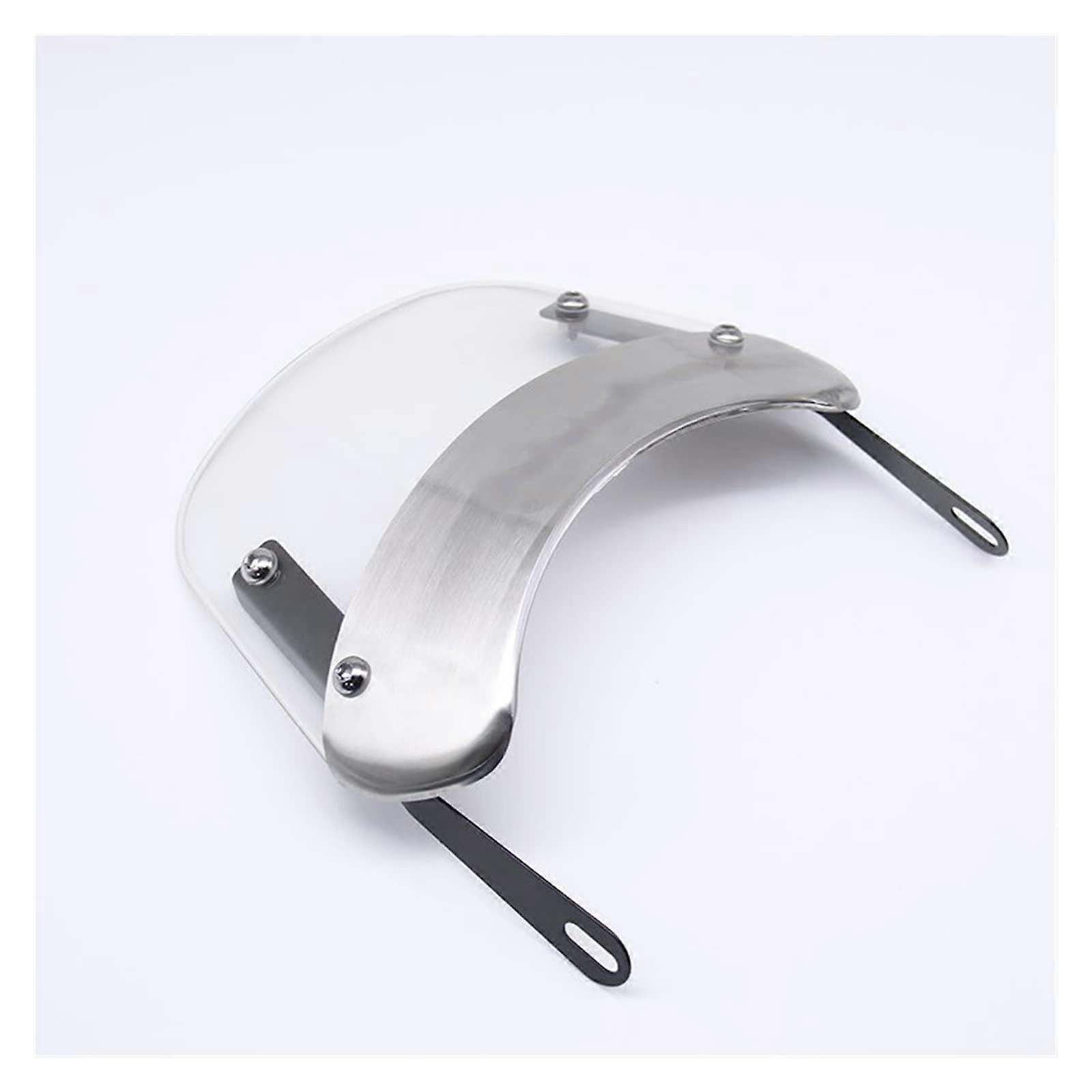 Motorcycle Windscreen 57 Inch Universal Headlight Windscreen For Chopper Spoiler Silver