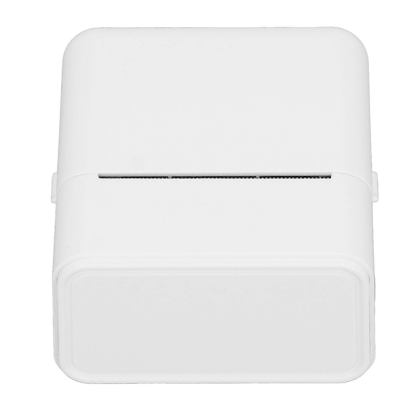 Thermal Label Printer BT 203dpi Portable Mini Label Printer for Date Ingredient Name Small Business White 