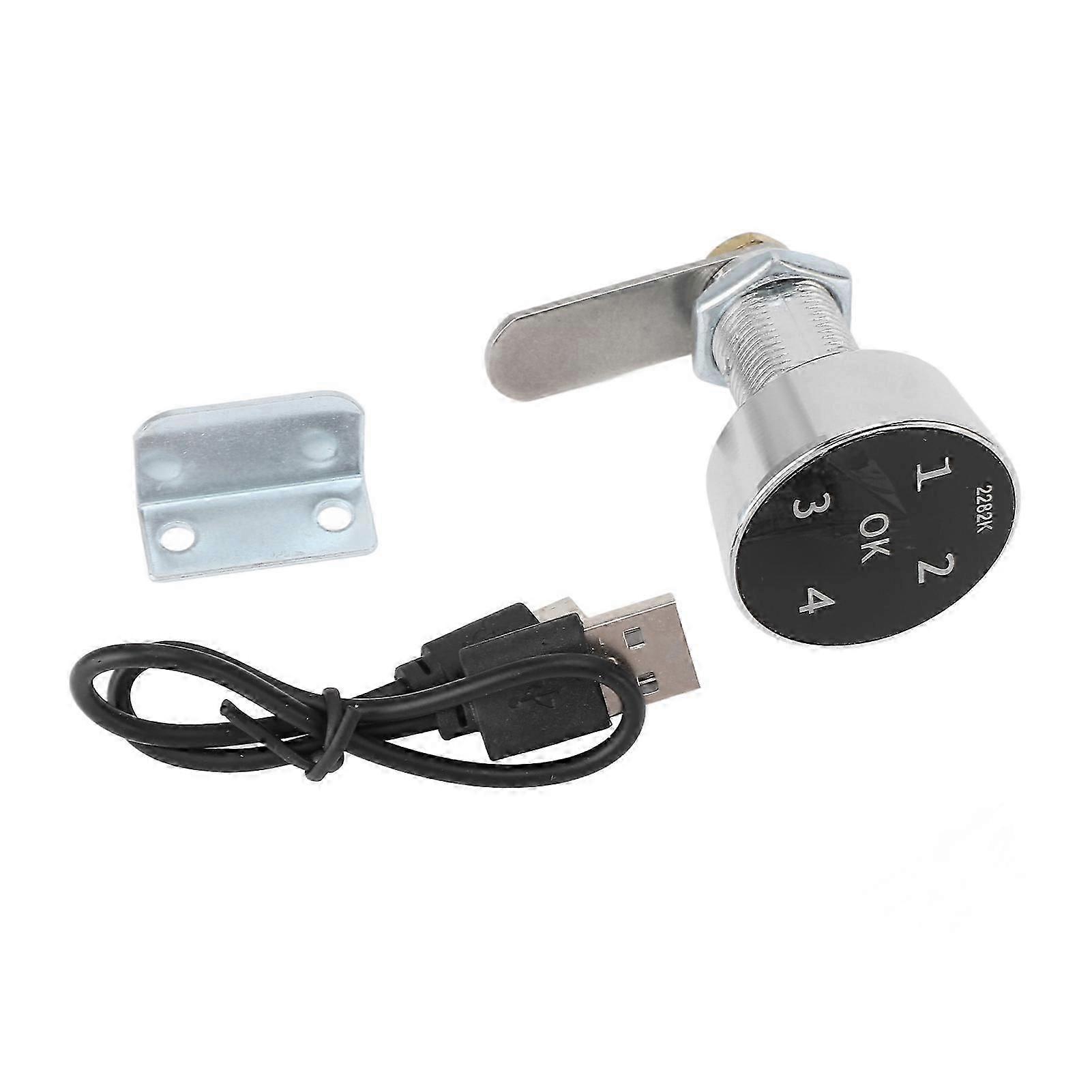 Electronic Coded Cabinet Lock Aluminum Smart Touch Keypad Digital Password Lock for Cabinet Toolbox Mailbox File Drawer School Lockers