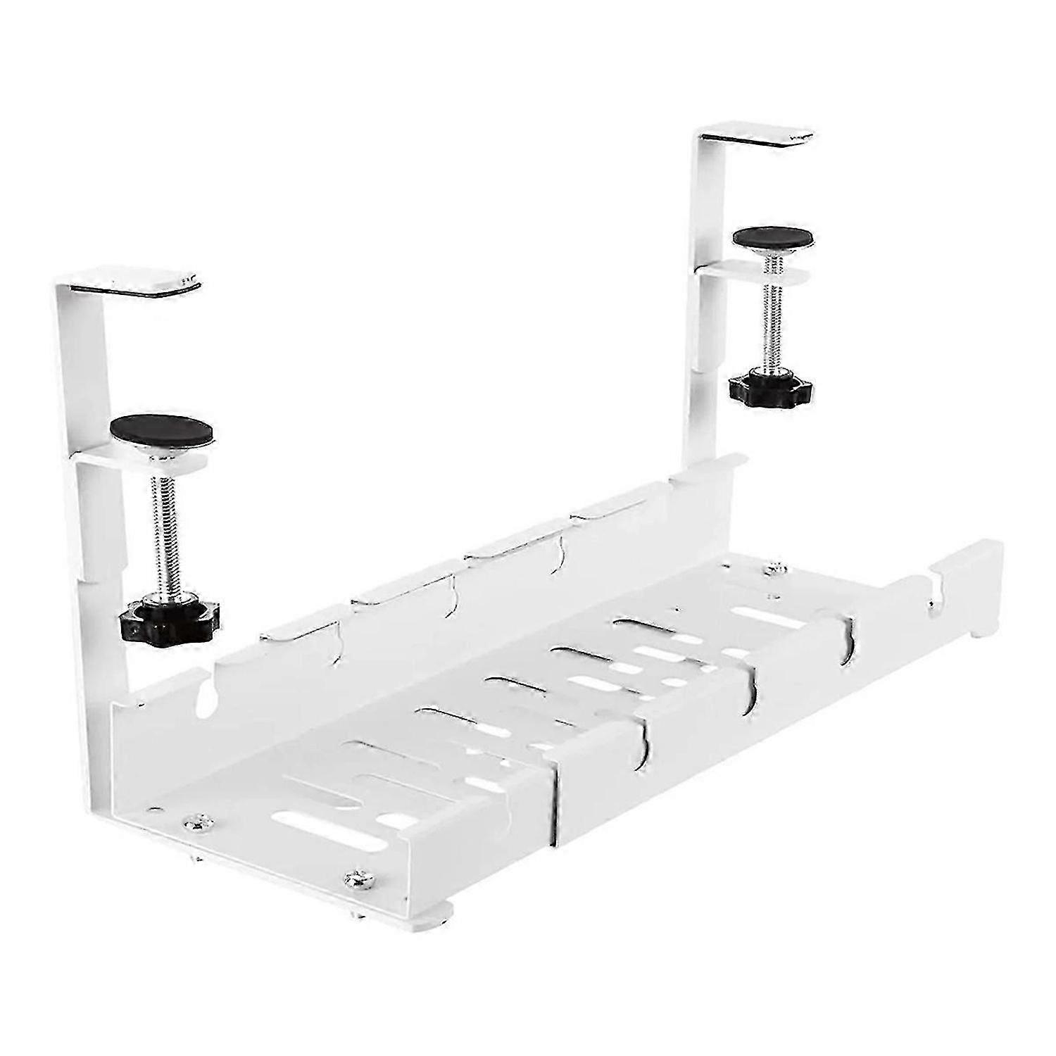 Under Desk Cable Storage Rack Expandable Management Tray 1Pcs