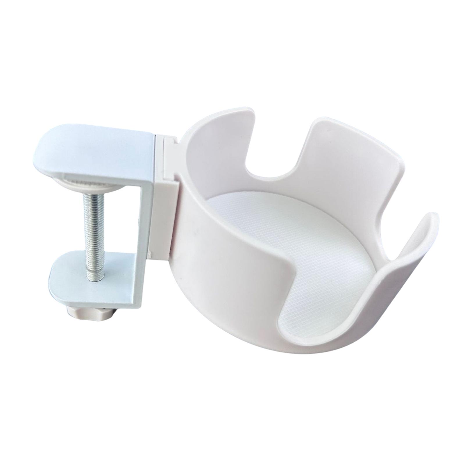 Practical Desk Mounted Cup Holder Trendy Space Saving Drink Clip for Workstations Adjustable Sturdy Desk Attachment Multicolor