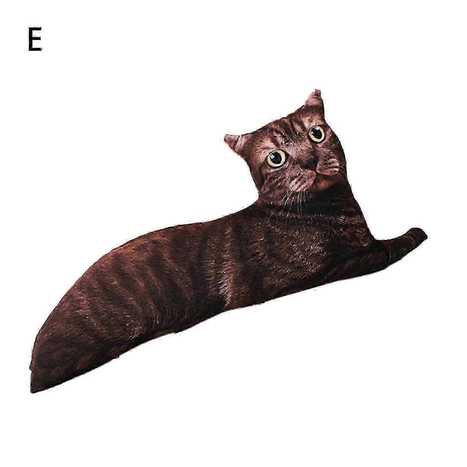 Realistic 3D Animal Pillow, Double-Sided Printing, Soft Plush Toy - Tiger & Cat Dolls