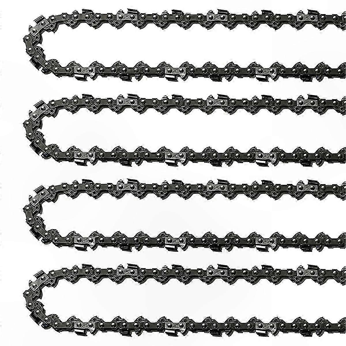 4-Piece 18-Inch Chainsaw Chain Set, 62 Drive Links, 0.05-Inch Gauge, 3/8-Inch Pitch