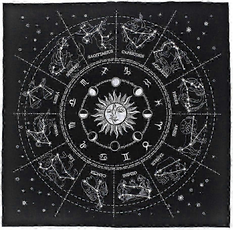 2025 Tarot Tablecloth for Any Board Game Divination Tablecloth Altar Tarot Tablecloth Divination Square Tarot Tablecloth (50x50cm), Velvetee