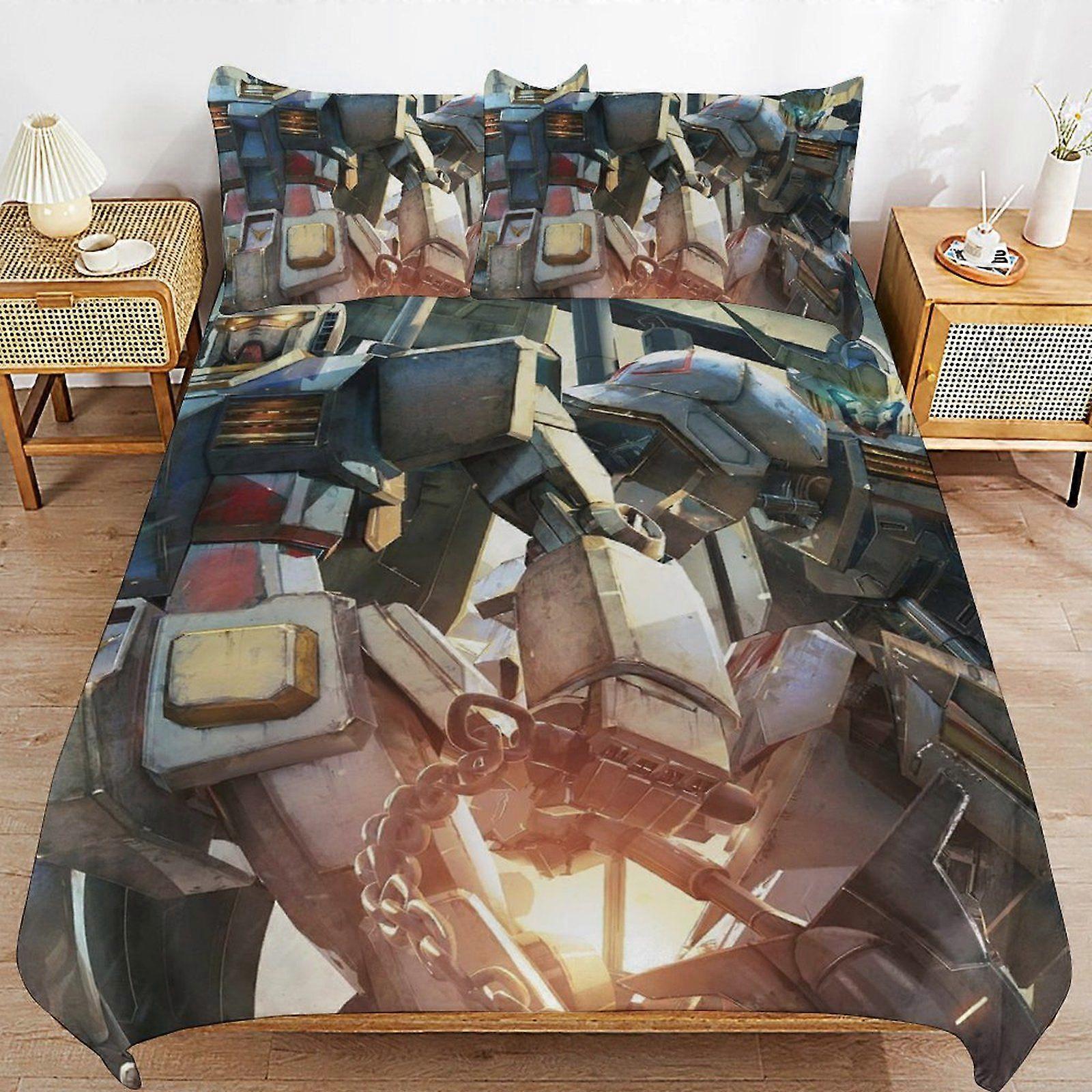 d128 War of the Robots Consistent Sleep Texture Secure Fit Zipper Clean Structure Fabric Duvet Cover Sets Need b128