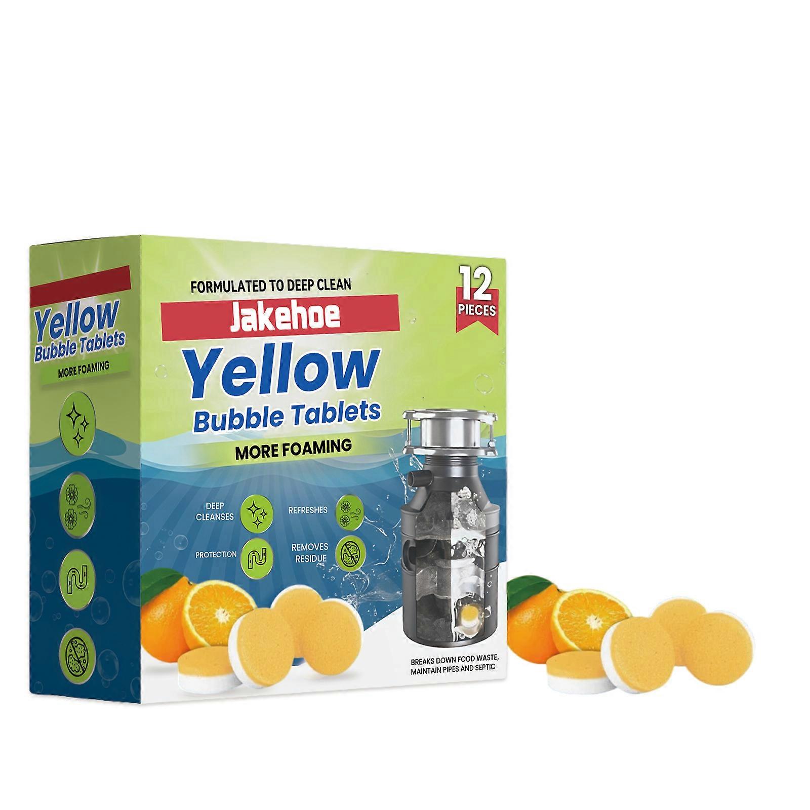 Pipe cleaning tablets for household use, cleaning drain pipes and sewers, removing hair, grease, and grease blockages.